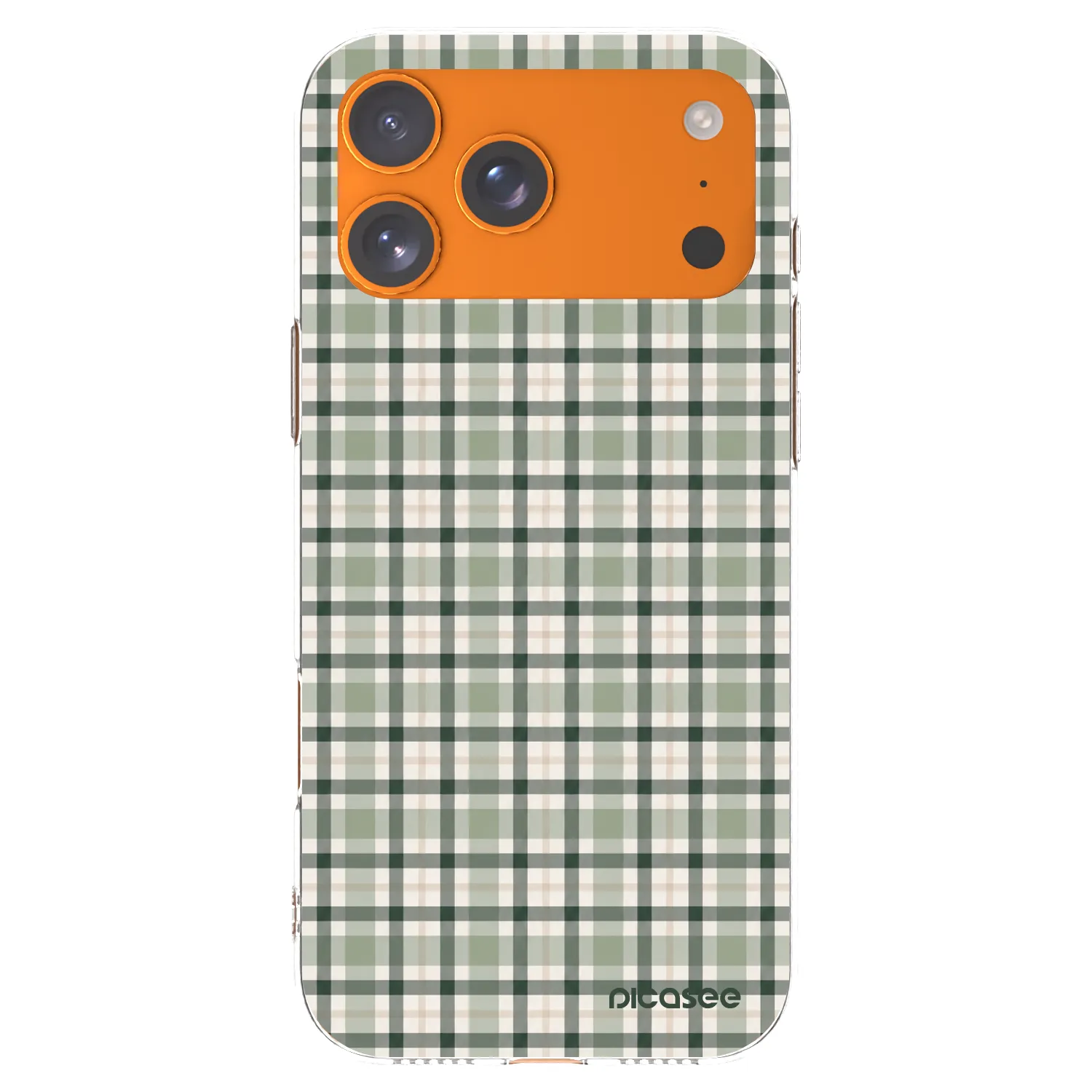 Picasee διαφανής θήκη σιλικόνης Apple iPhone 17 Pro Max - Sage Tartan