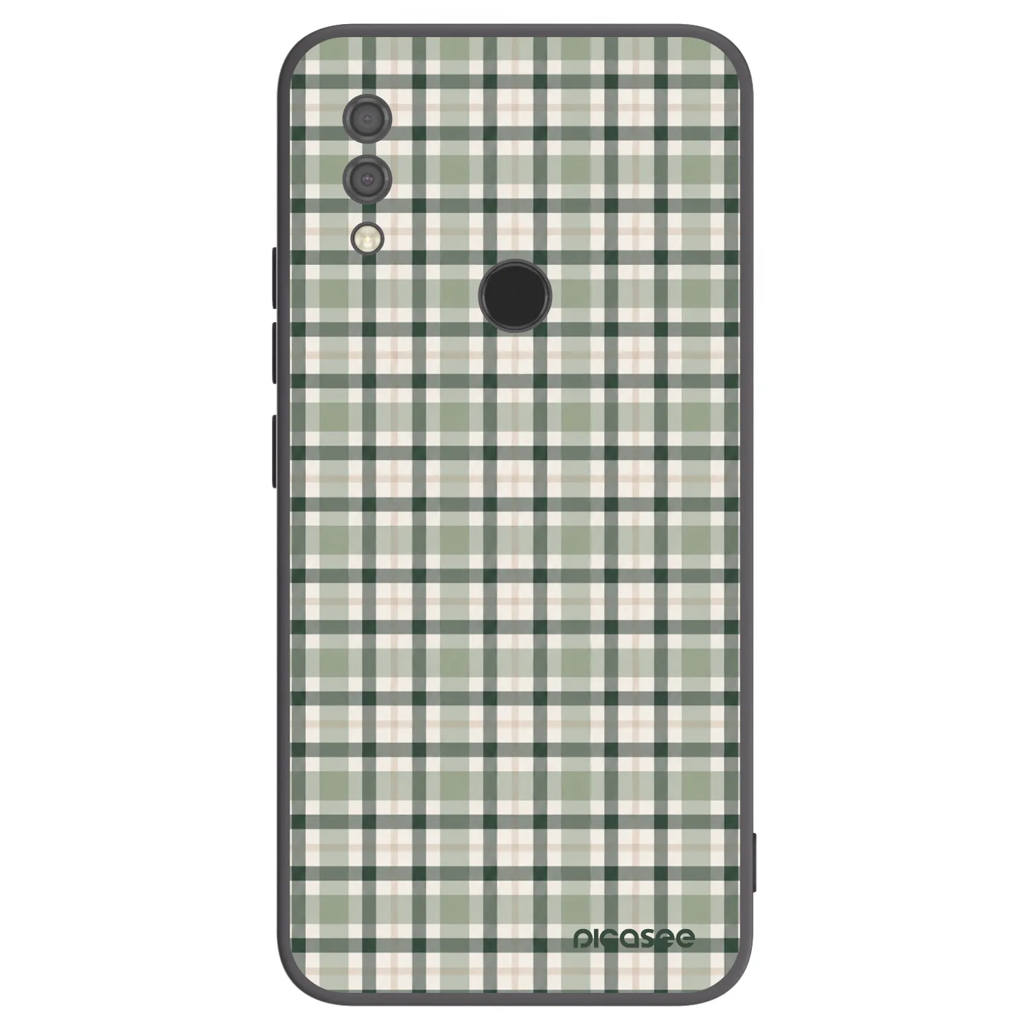 Picasee Μαύρη θήκη σιλικόνης για Xiaomi Redmi 7 - Sage Tartan