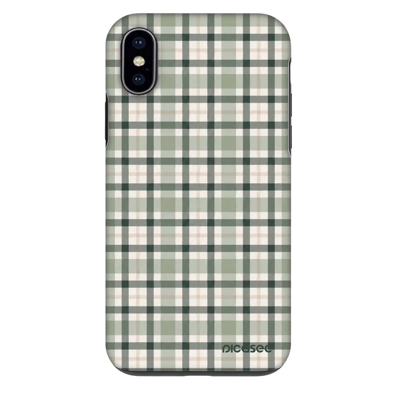 Picasee Fashion Case για Apple iPhone X/XS - Sage Tartan