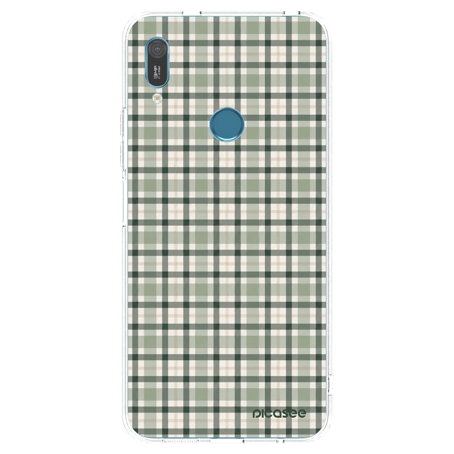 Picasee διαφανής θήκη σιλικόνης Huawei Y6 2019 - Sage Tartan