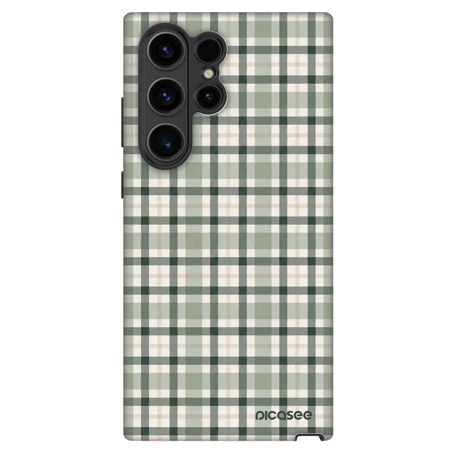 Picasee Fashion Case για Samsung Galaxy S23 Ultra 5G - Sage Tartan