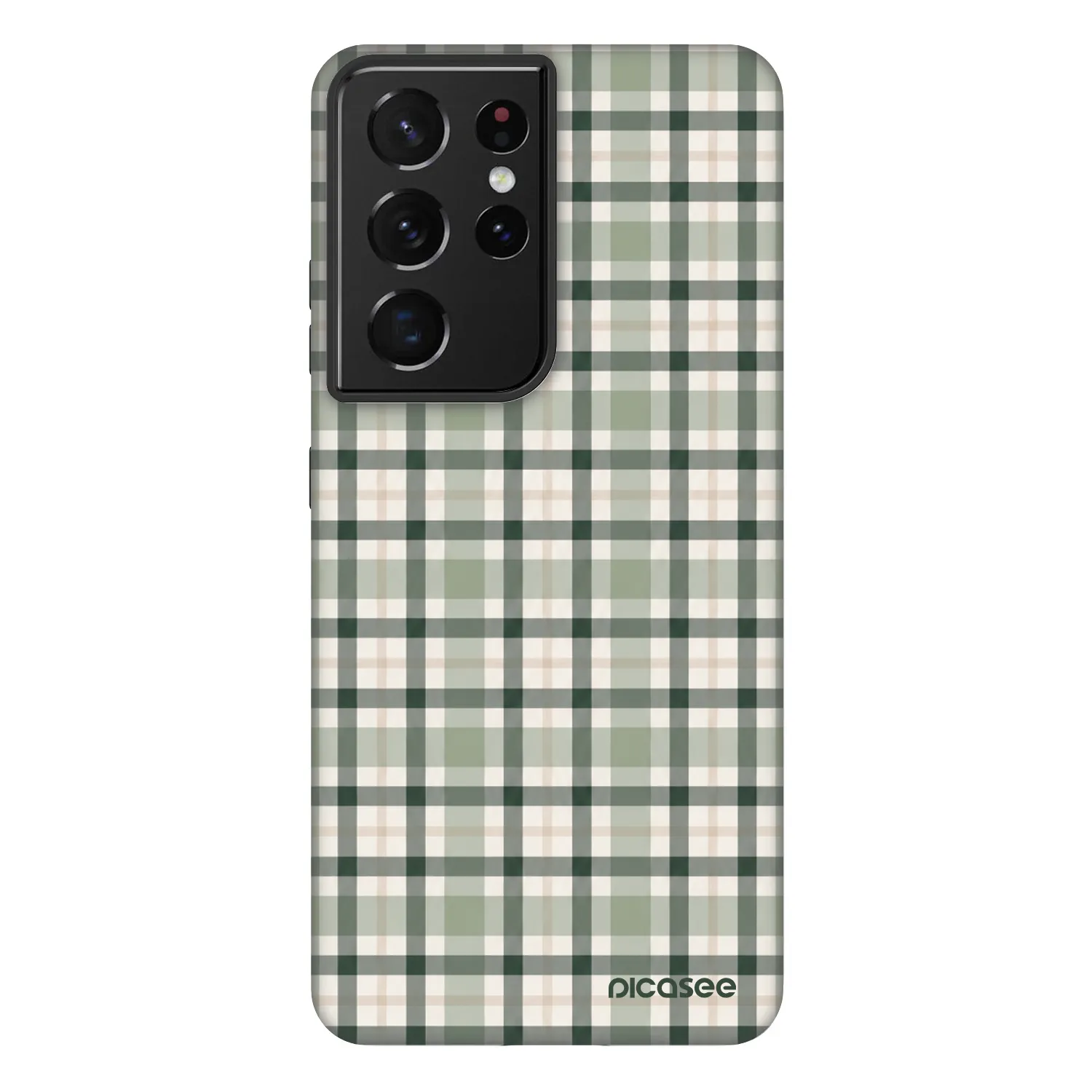 Picasee Fashion Case για Samsung Galaxy S21 Ultra 5G G998B - Sage Tartan