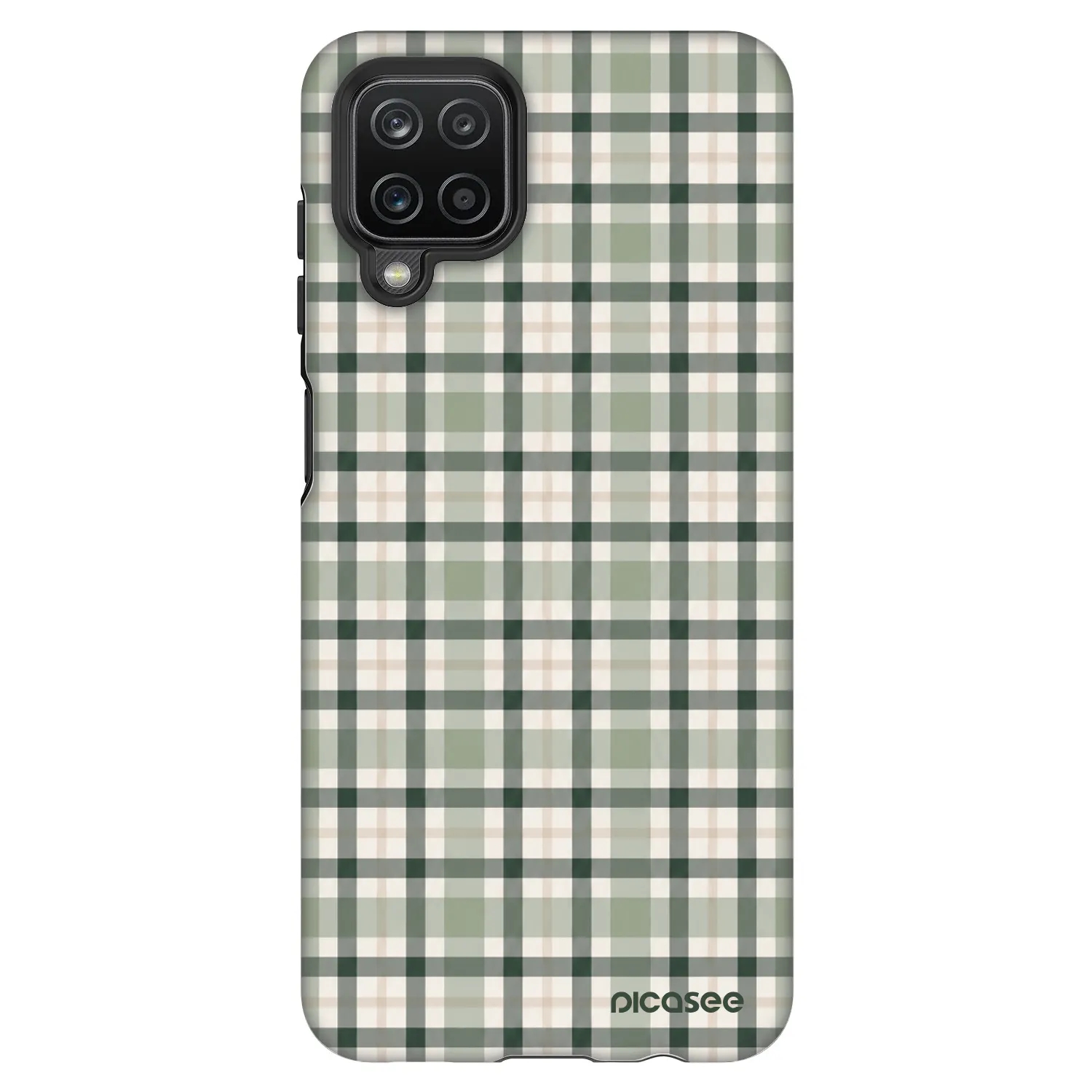 Picasee Fashion Case για Samsung Galaxy A12 A125F - Sage Tartan