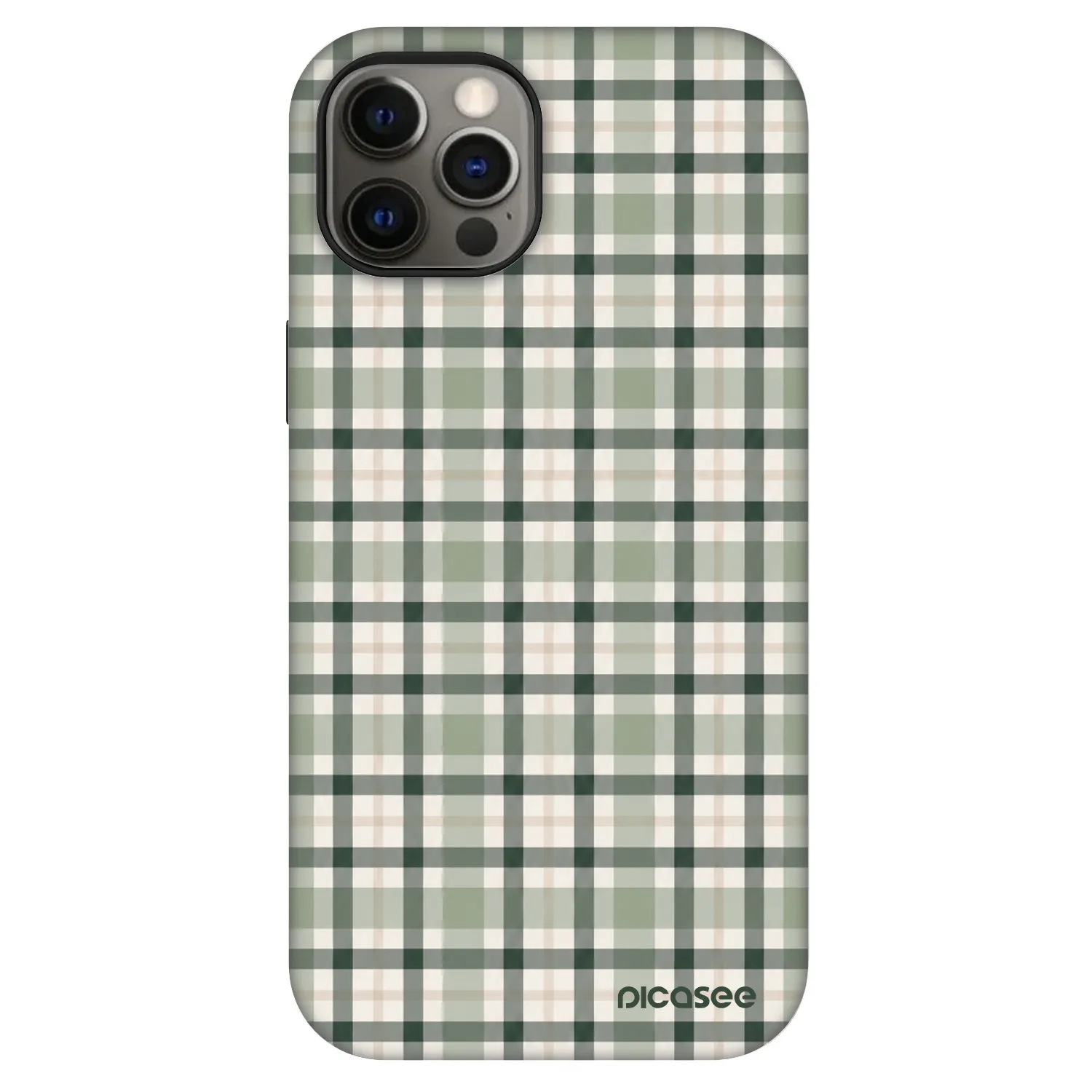 Picasee Fashion Case MagSafe για Apple iPhone 12 - Sage Tartan
