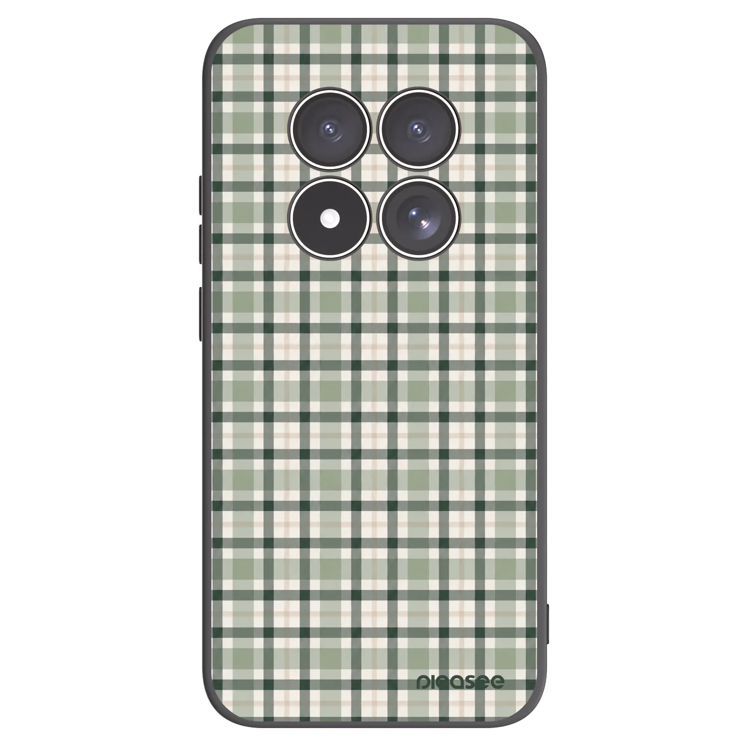 Picasee Μαύρη θήκη σιλικόνης για Xiaomi Redmi Note 15 Pro 4G - Sage Tartan