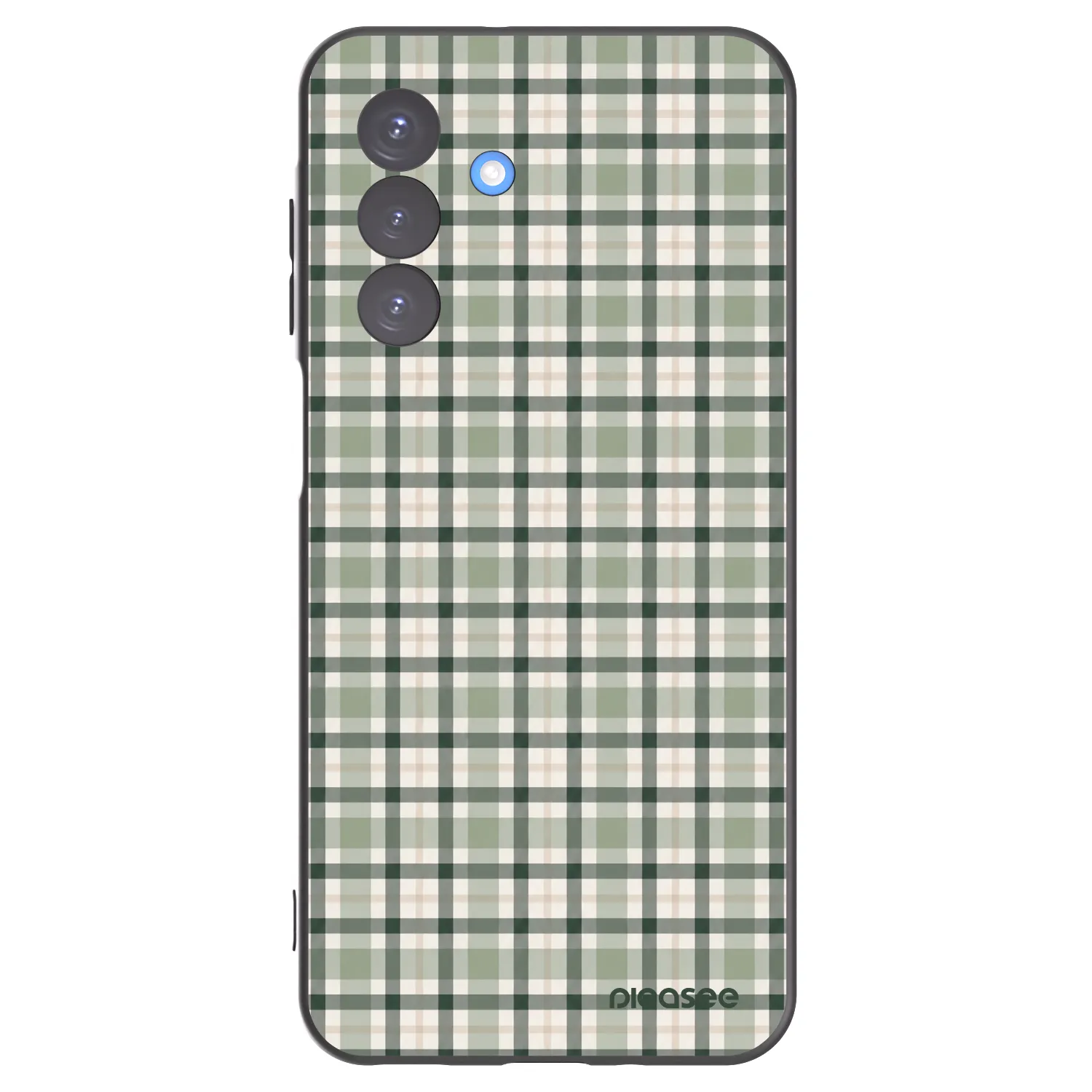 Picasee Μαύρη θήκη σιλικόνης για Samsung Galaxy A17 5G - Sage Tartan