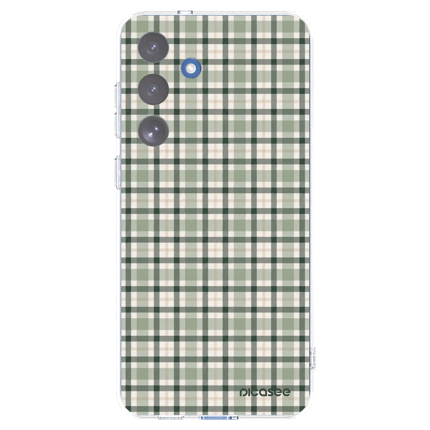 Picasee διαφανής θήκη σιλικόνης Samsung Galaxy S25 FE 5G - Sage Tartan
