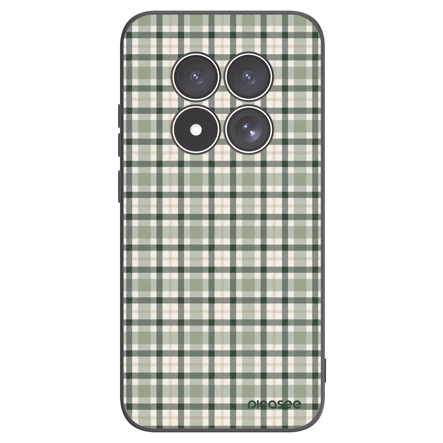 Picasee Μαύρη θήκη σιλικόνης για Xiaomi Redmi Note 15 Pro 5G - Sage Tartan