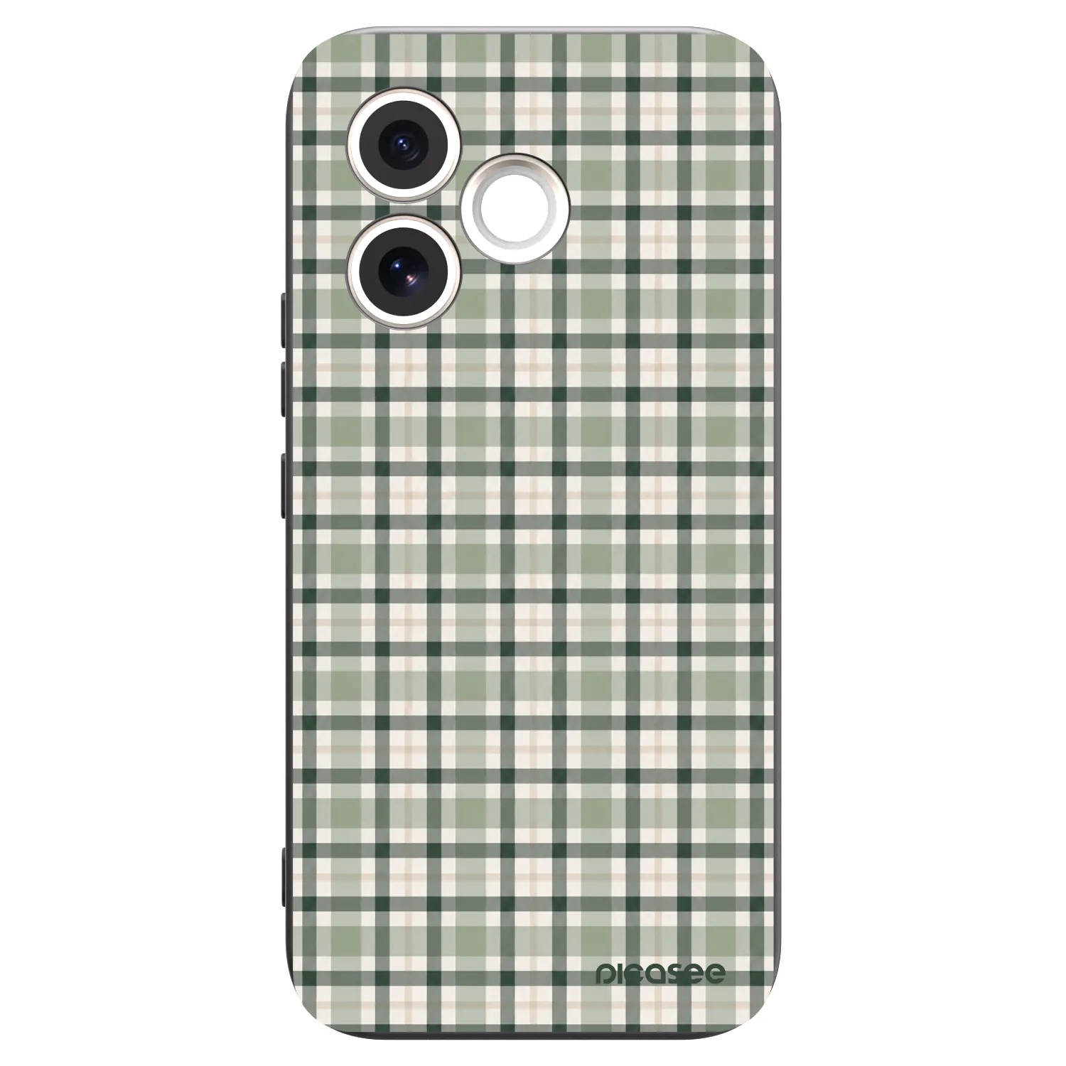 Picasee Μαύρη θήκη σιλικόνης για Honor 600 Lite - Sage Tartan