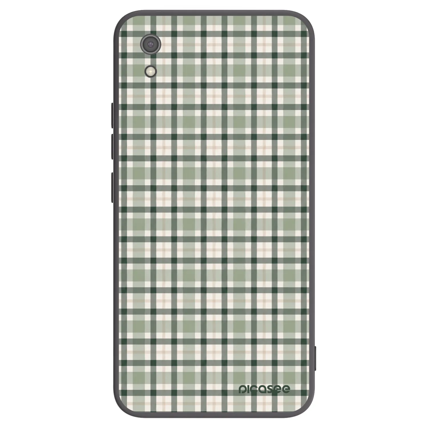 Picasee Μαύρη θήκη σιλικόνης για Xiaomi Redmi 7A - Sage Tartan
