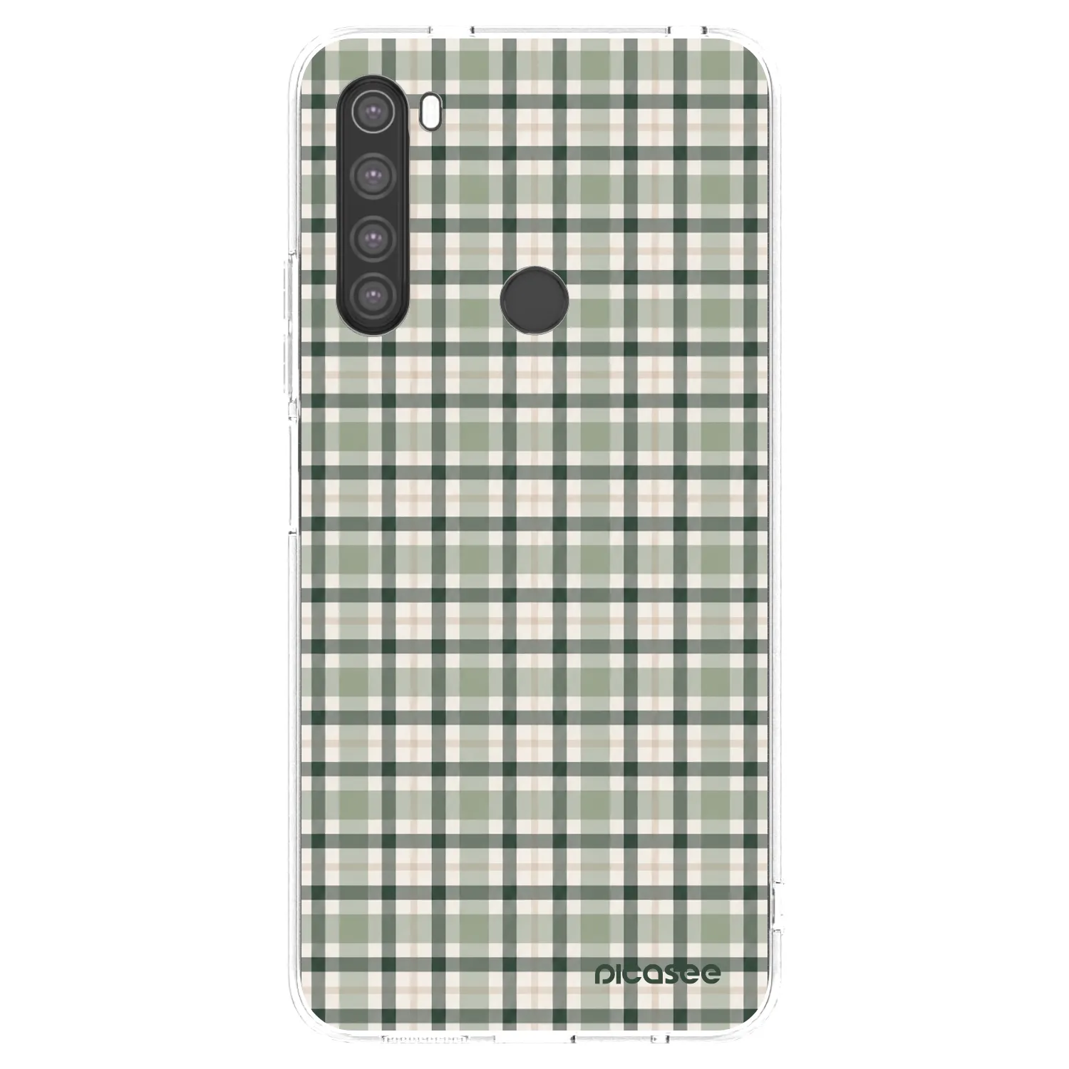 Picasee διαφανής θήκη σιλικόνης Xiaomi Redmi Note 8 - Sage Tartan