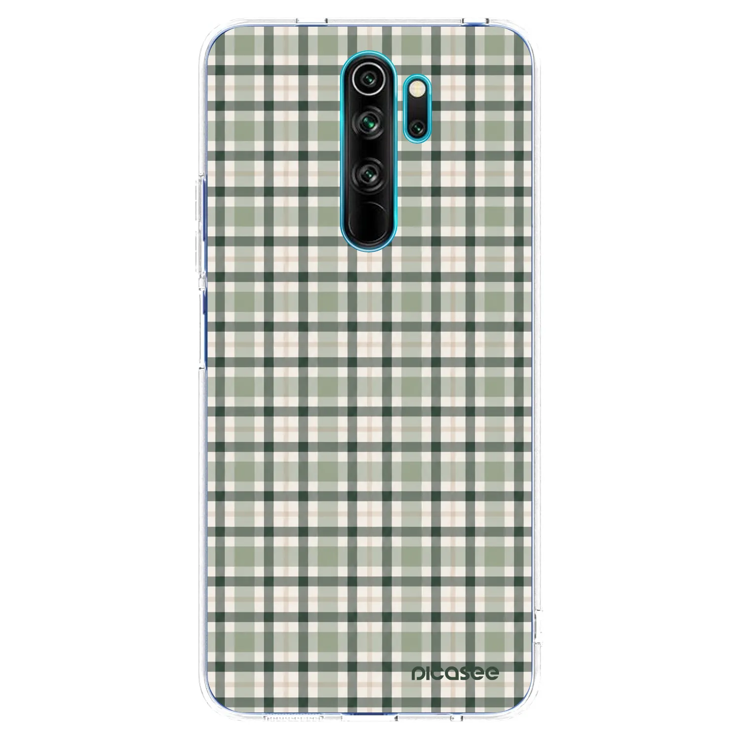 Picasee διαφανής θήκη σιλικόνης Xiaomi Redmi Note 8 Pro - Sage Tartan