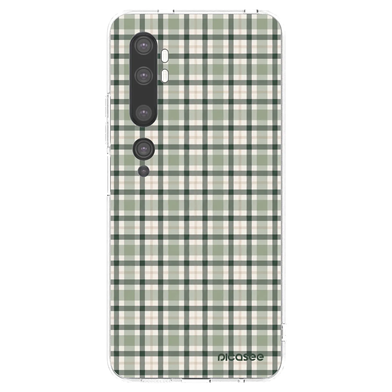 Picasee διαφανής θήκη σιλικόνης Xiaomi Mi Note 10 (Pro) - Sage Tartan