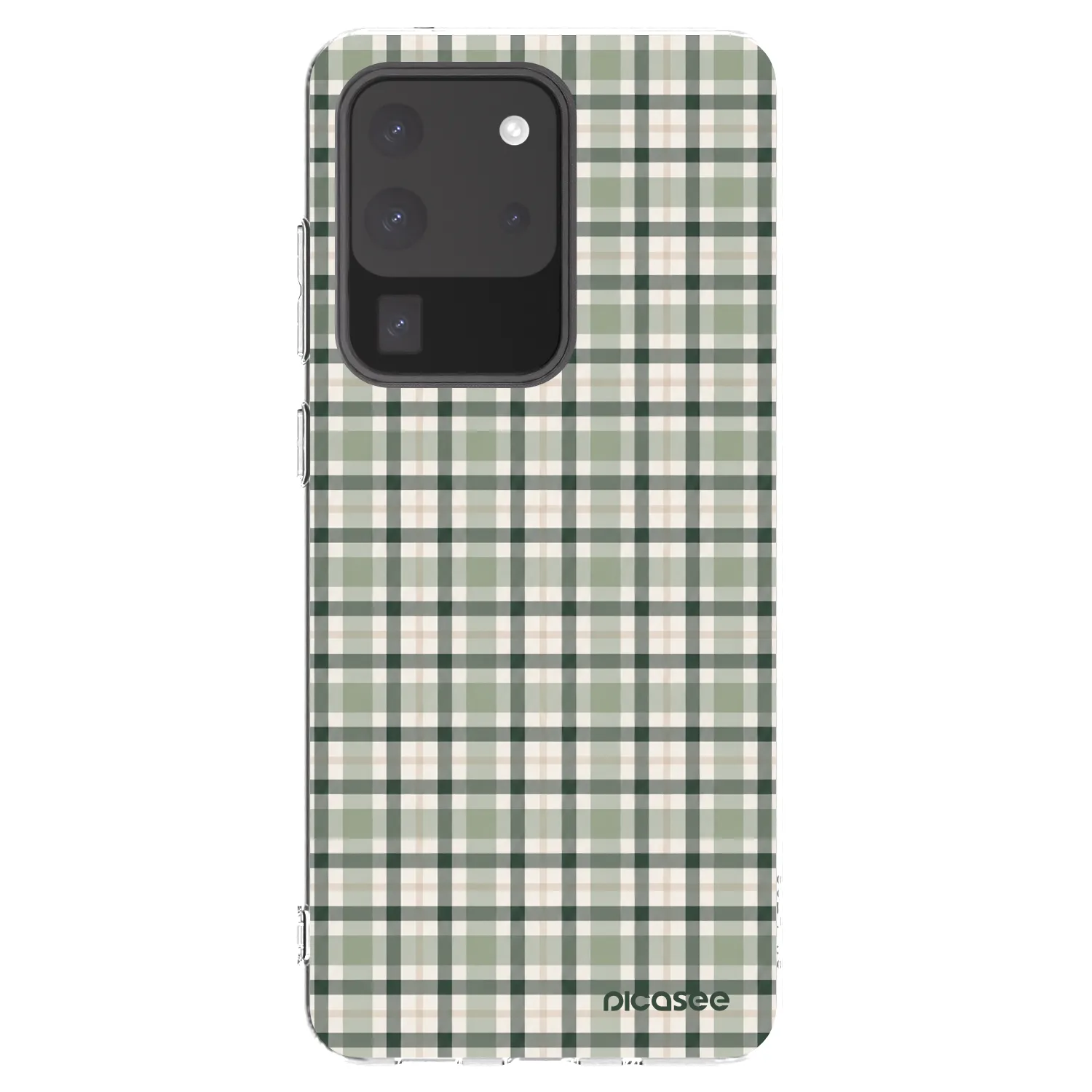 Picasee διαφανής θήκη σιλικόνης Samsung Galaxy S20 Ultra 5G G988F - Sage Tartan