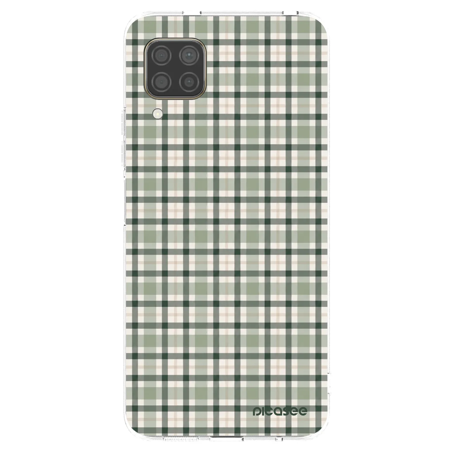 Picasee διαφανής θήκη σιλικόνης Huawei P40 Lite - Sage Tartan