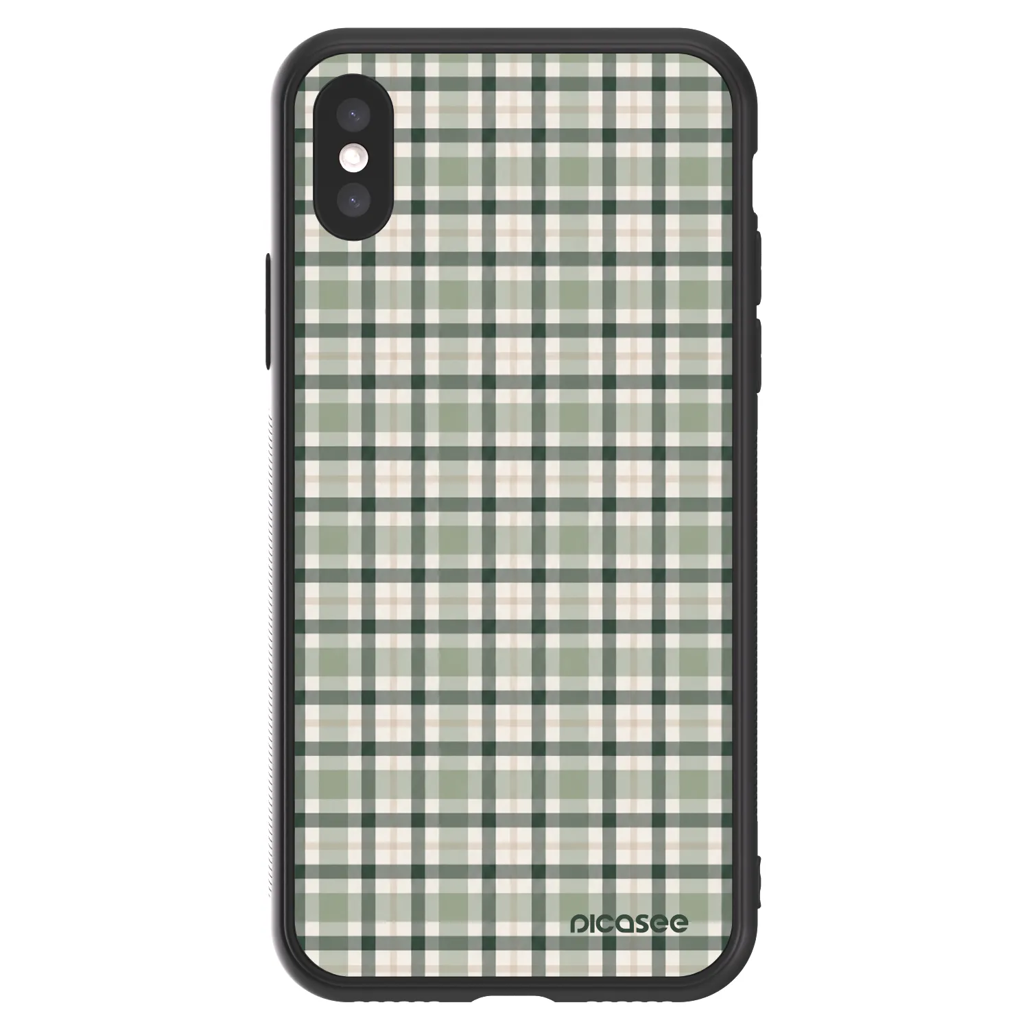 Picasee ULTIMATE CASE για Apple iPhone X/XS - Sage Tartan