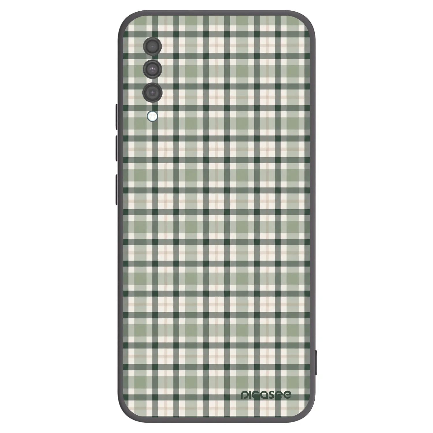 Picasee Μαύρη θήκη σιλικόνης για Samsung Galaxy A30s A307F - Sage Tartan