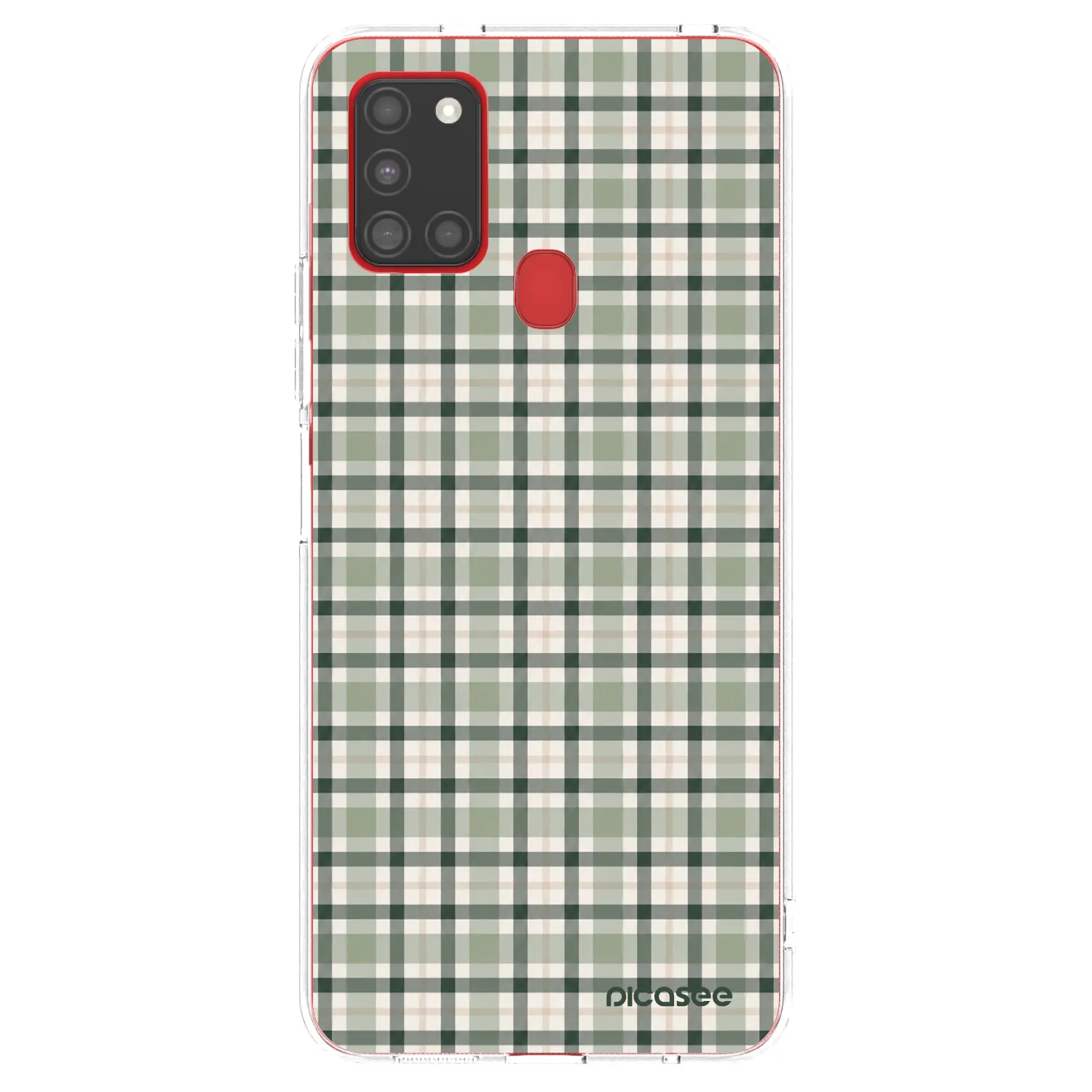 Picasee διαφανής θήκη σιλικόνης Samsung Galaxy A21s - Sage Tartan