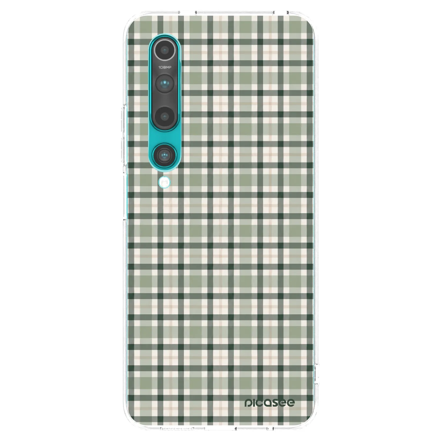 Picasee διαφανής θήκη σιλικόνης Xiaomi Mi 10 - Sage Tartan