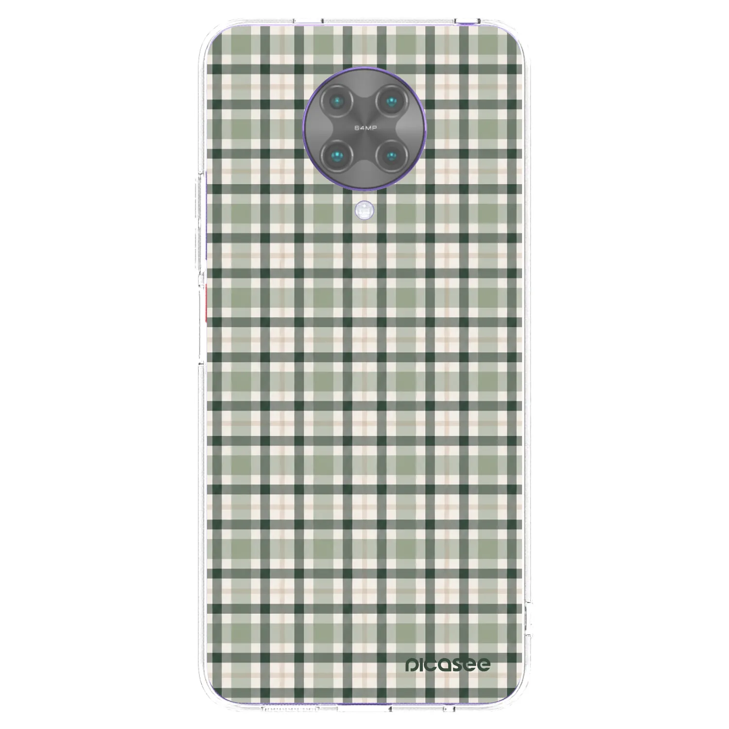 Picasee διαφανής θήκη σιλικόνης Xiaomi Poco F2 Pro - Sage Tartan