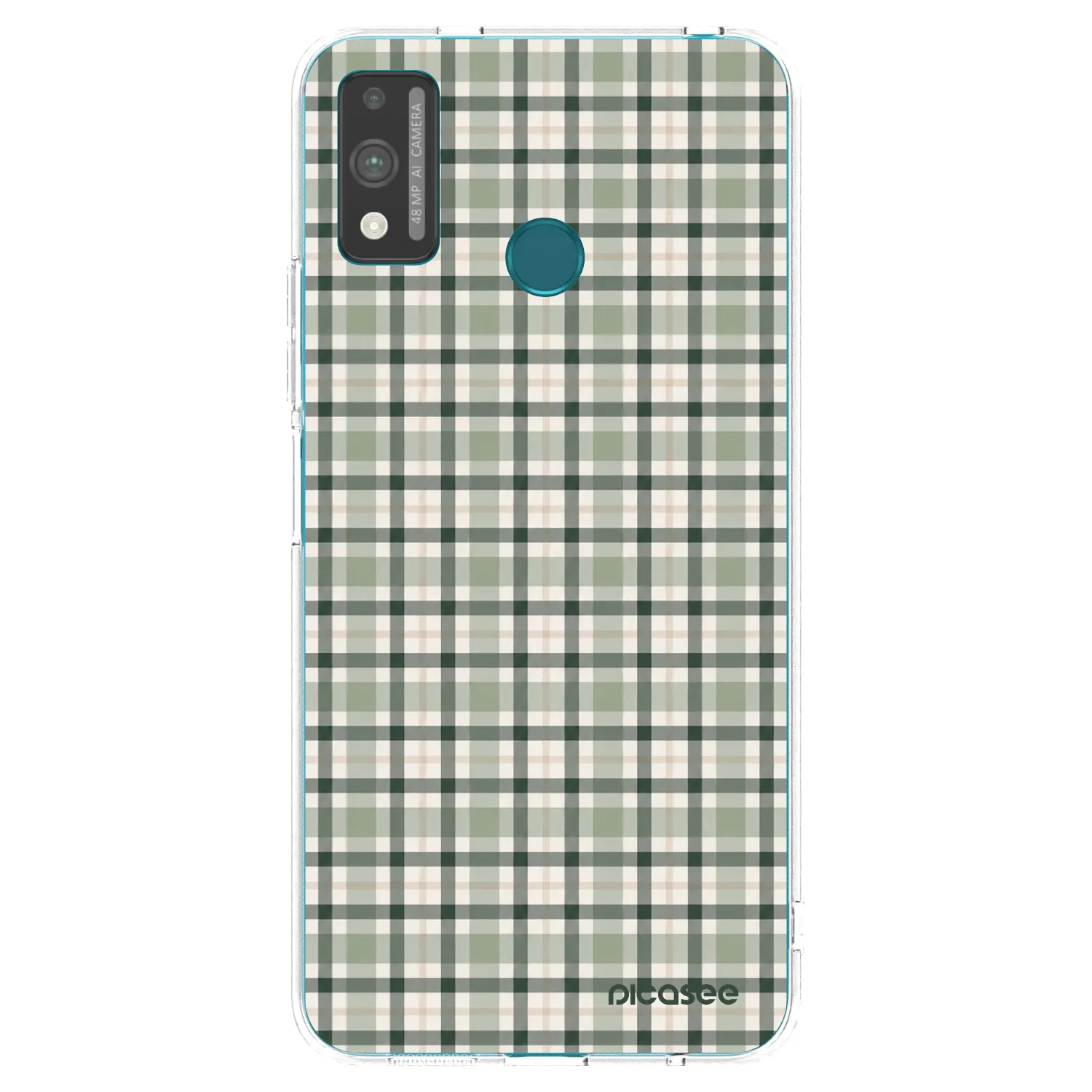 Picasee διαφανής θήκη σιλικόνης Honor 9X Lite - Sage Tartan