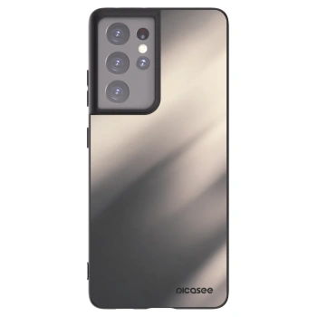 Picasee Μαύρη θήκη σιλικόνης για Samsung Galaxy S21 Ultra 5G G998B - Smoky Beige
