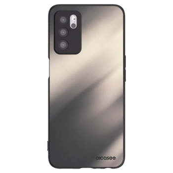 Picasee Μαύρη θήκη σιλικόνης για OPPO A16 - Smoky Beige