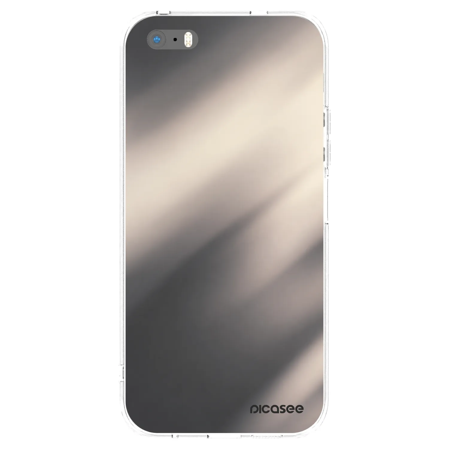 Picasee διαφανής θήκη σιλικόνης Apple iPhone 5/5S/SE - Smoky Beige
