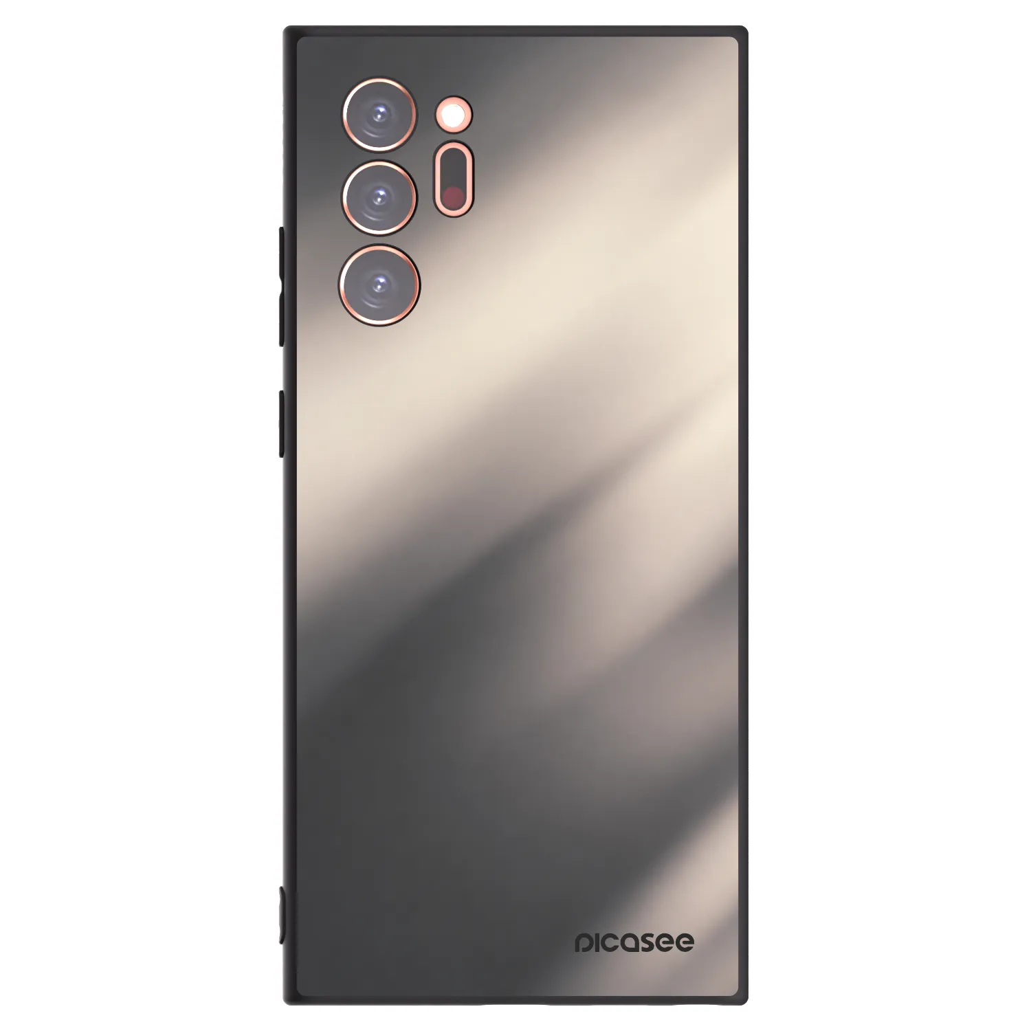Picasee Μαύρη θήκη σιλικόνης για Samsung Galaxy Note 20 Ultra - Smoky Beige