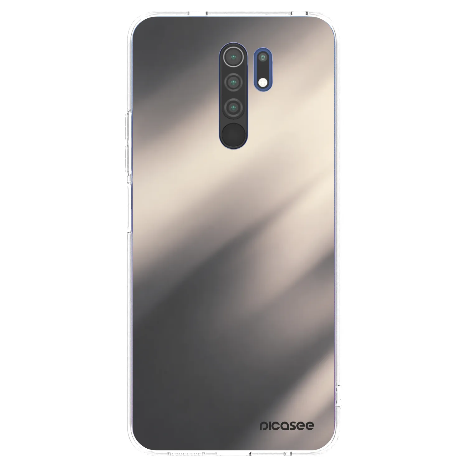 Picasee διαφανής θήκη σιλικόνης Xiaomi Redmi 9 - Smoky Beige