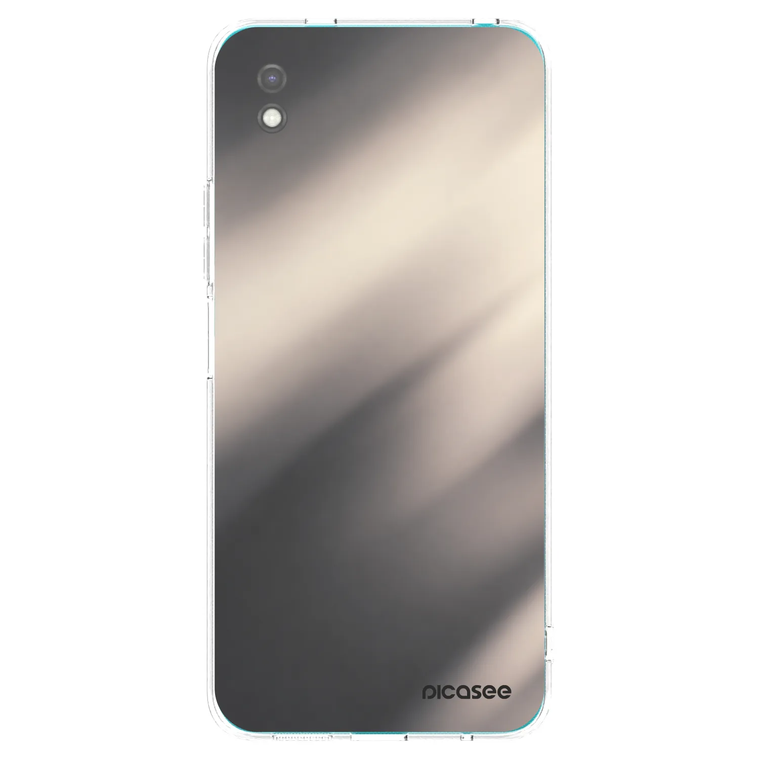 Picasee Μαύρη θήκη σιλικόνης για Xiaomi Redmi 9A - Smoky Beige