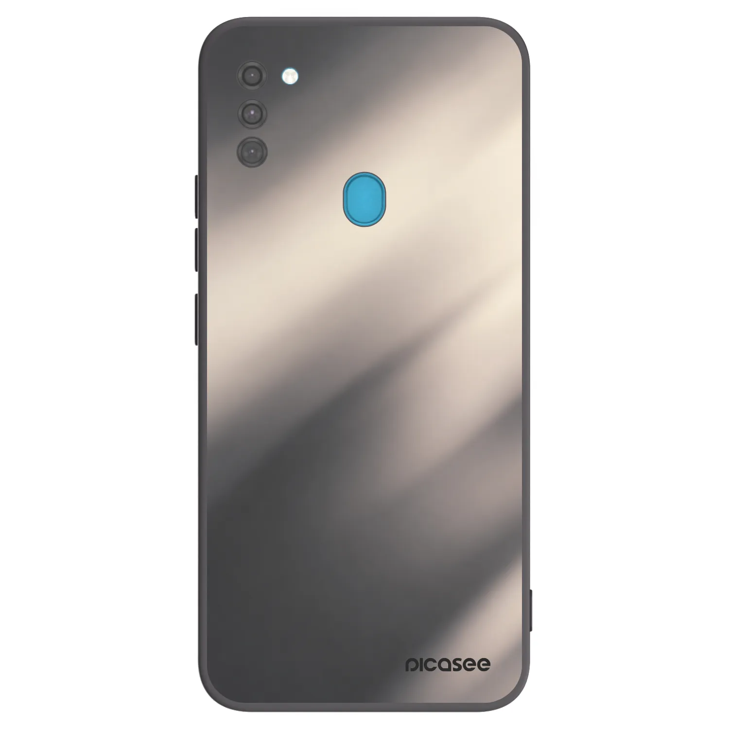 Picasee Μαύρη θήκη σιλικόνης για Samsung Galaxy M11 - Smoky Beige