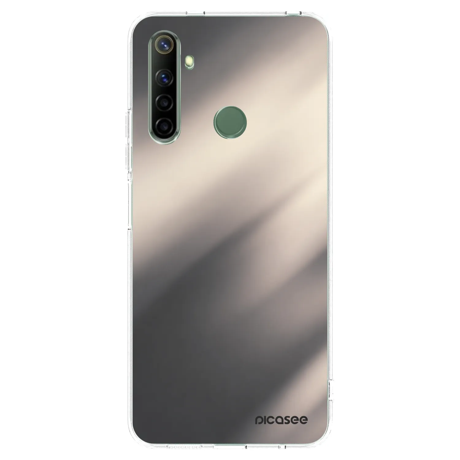 Picasee διαφανής θήκη σιλικόνης Realme 6i - Smoky Beige