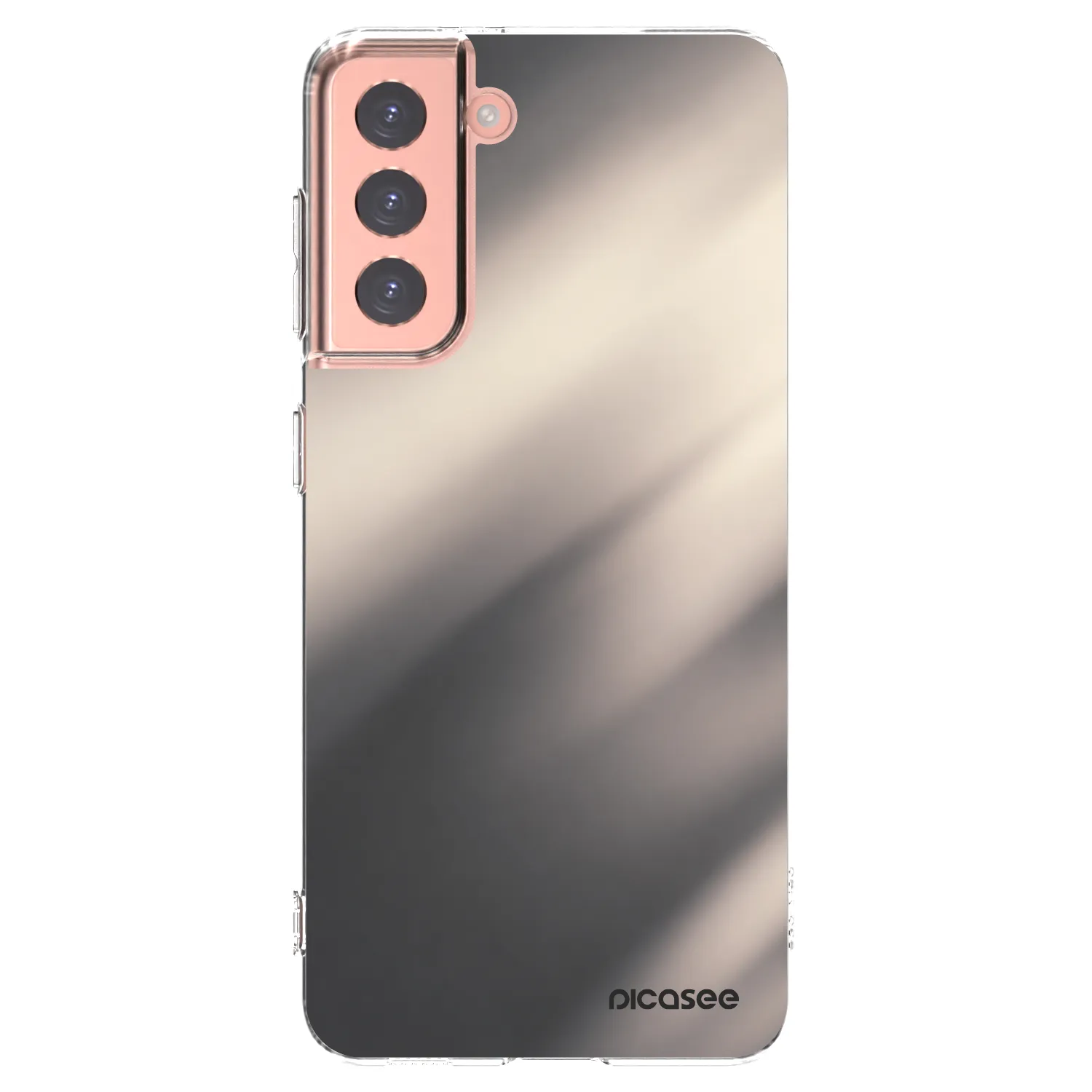 Picasee διαφανής θήκη σιλικόνης Samsung Galaxy S21 5G G991B - Smoky Beige