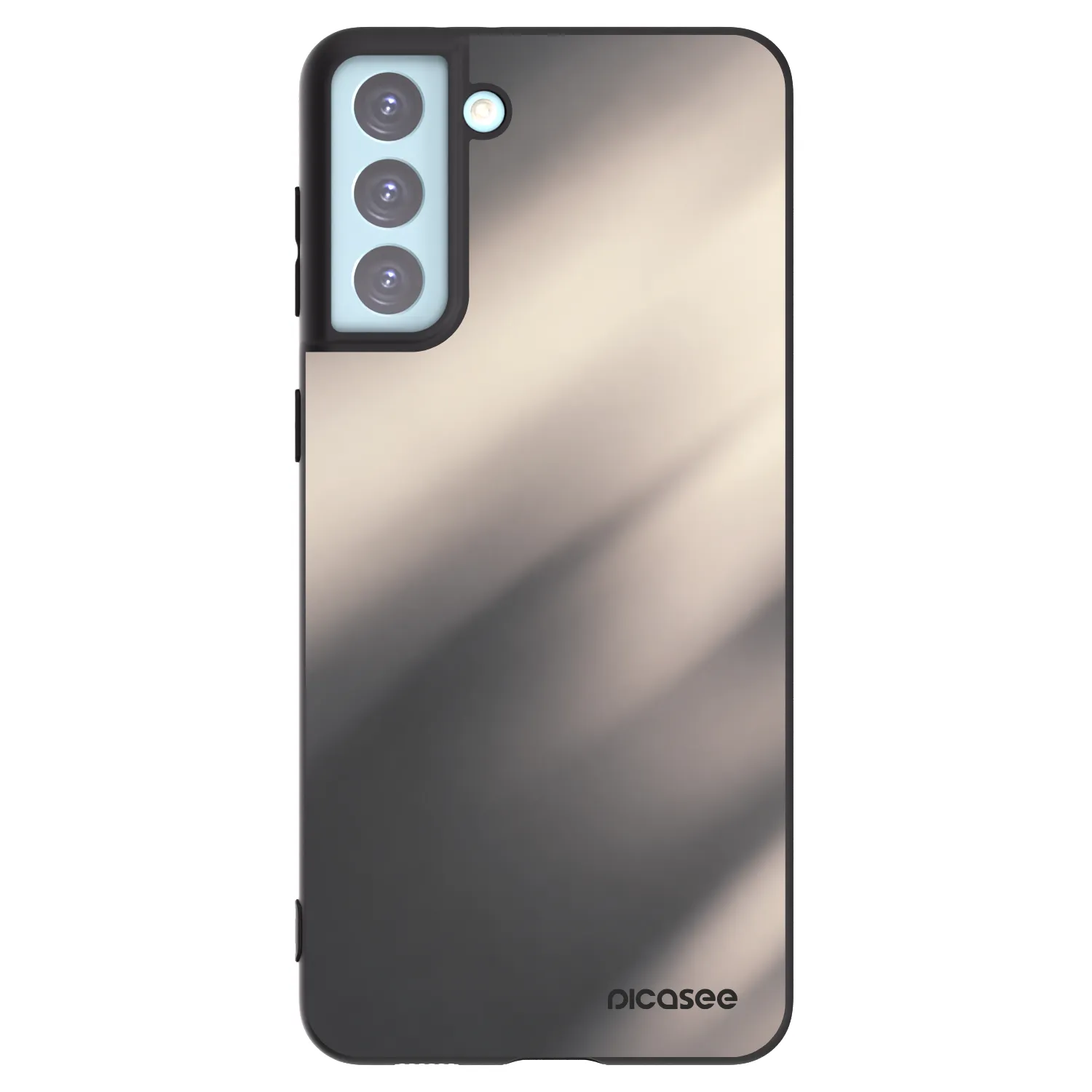 Picasee Μαύρη θήκη σιλικόνης για Samsung Galaxy S21+ 5G G996F - Smoky Beige