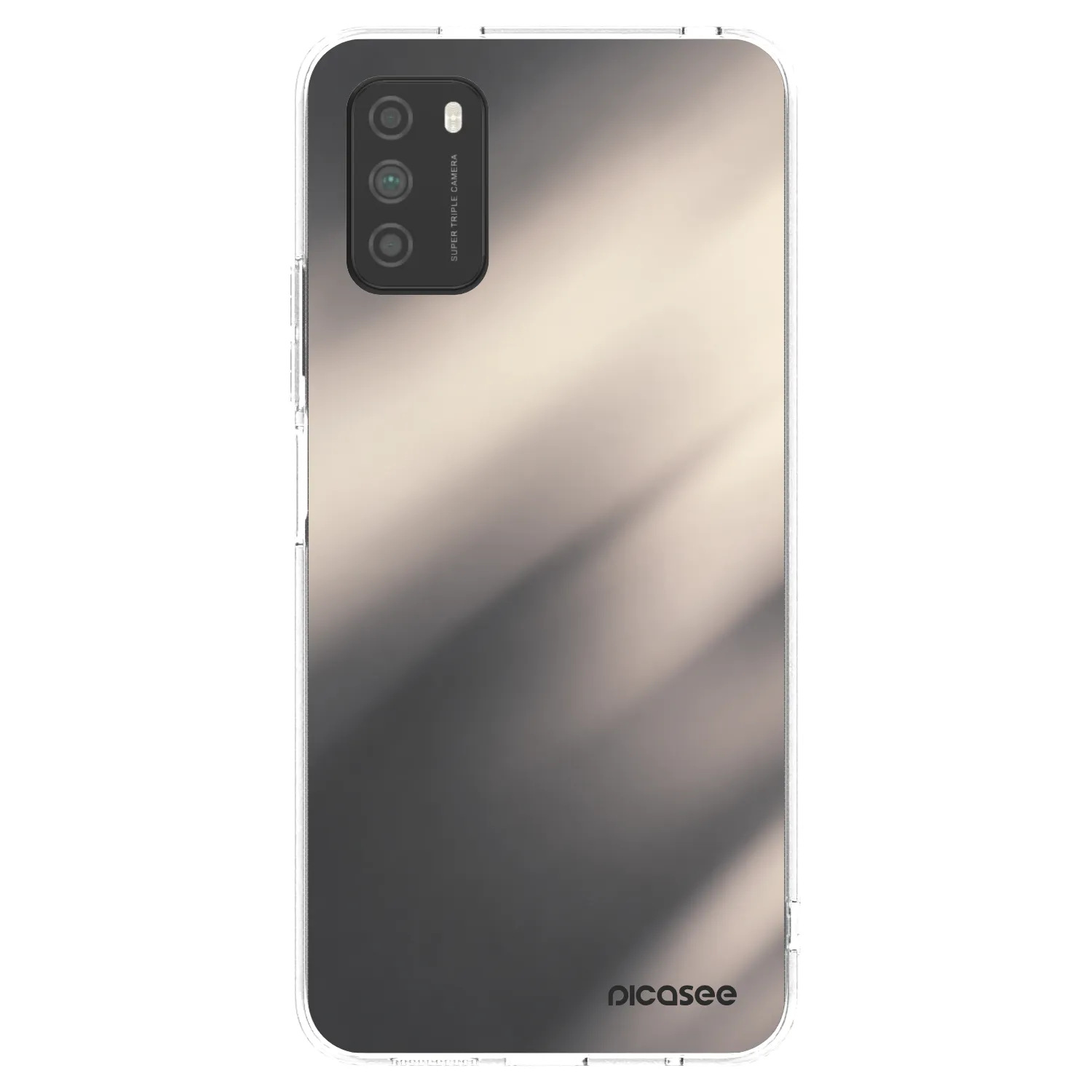 Picasee διαφανής θήκη σιλικόνης Xiaomi Poco M3 - Smoky Beige