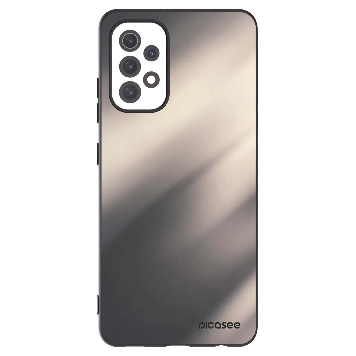 Picasee Μαύρη θήκη σιλικόνης για Samsung Galaxy A32 5G A326B - Smoky Beige