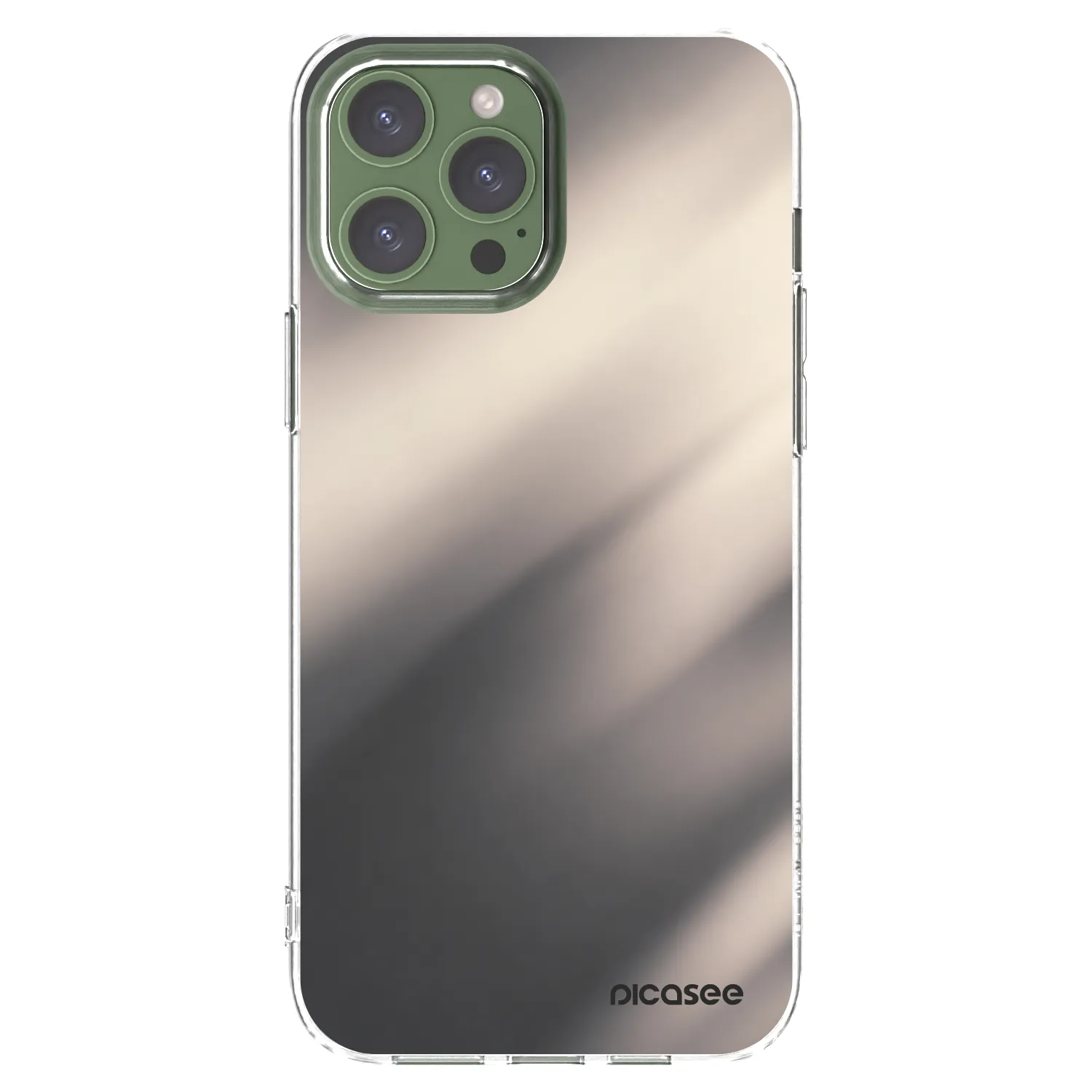 Picasee διαφανής θήκη σιλικόνης Apple iPhone 13 Pro Max - Smoky Beige