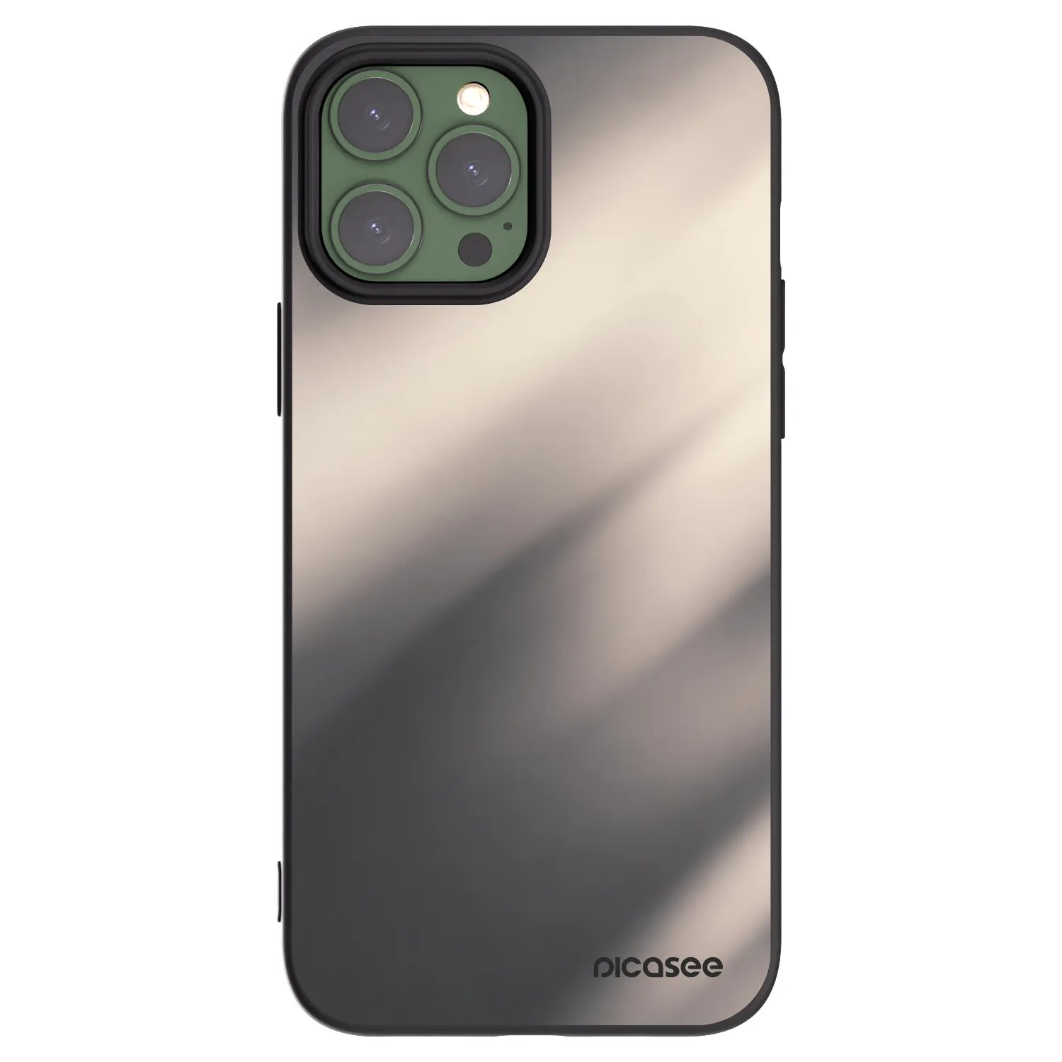 Picasee Μαύρη θήκη σιλικόνης για Apple iPhone 13 Pro Max - Smoky Beige