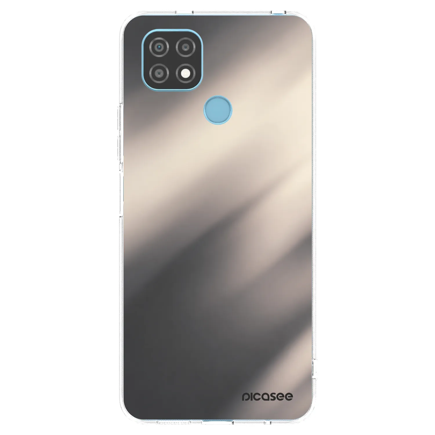 Picasee διαφανής θήκη σιλικόνης Realme C21 - Smoky Beige