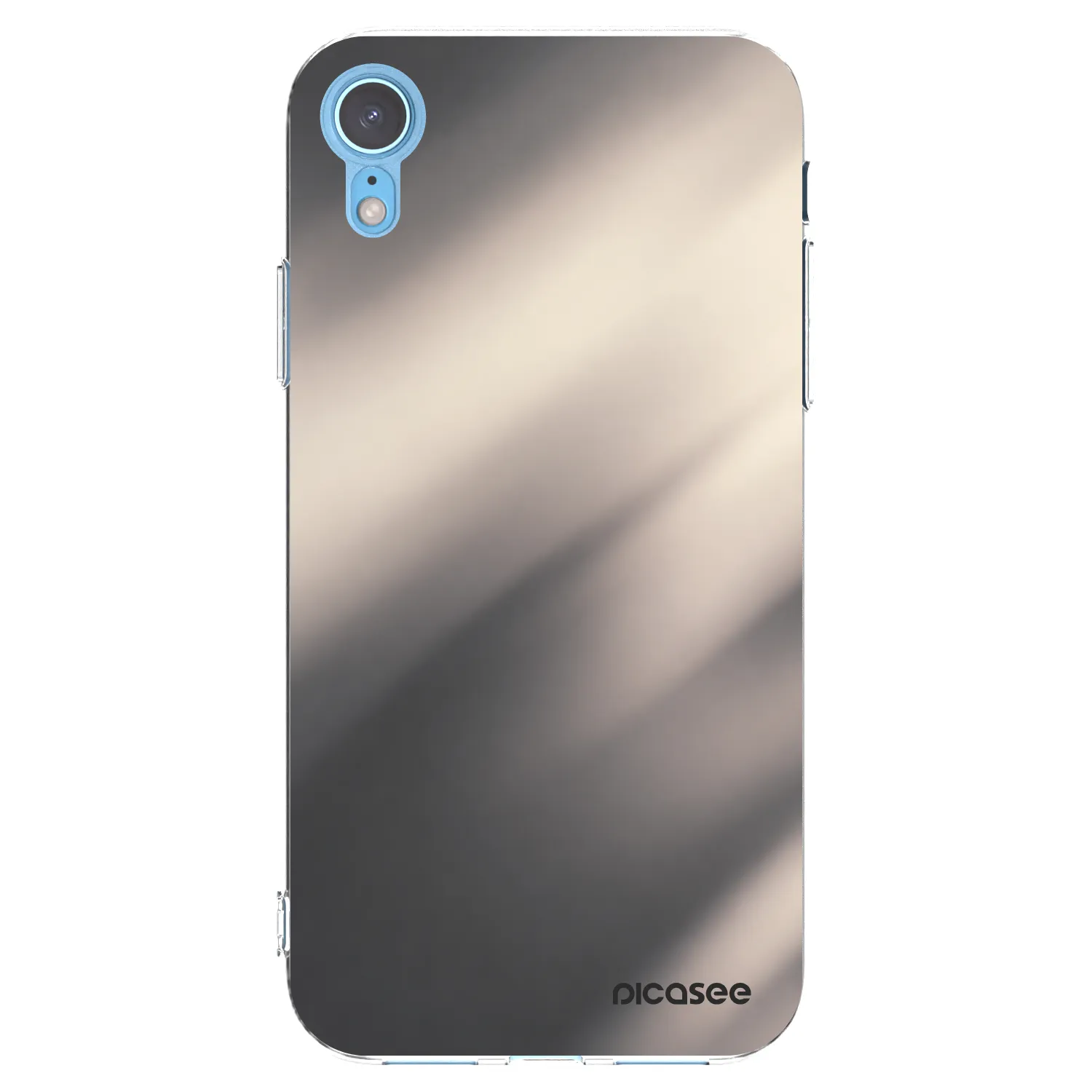 Picasee διαφανής θήκη σιλικόνης Apple iPhone XR - Smoky Beige