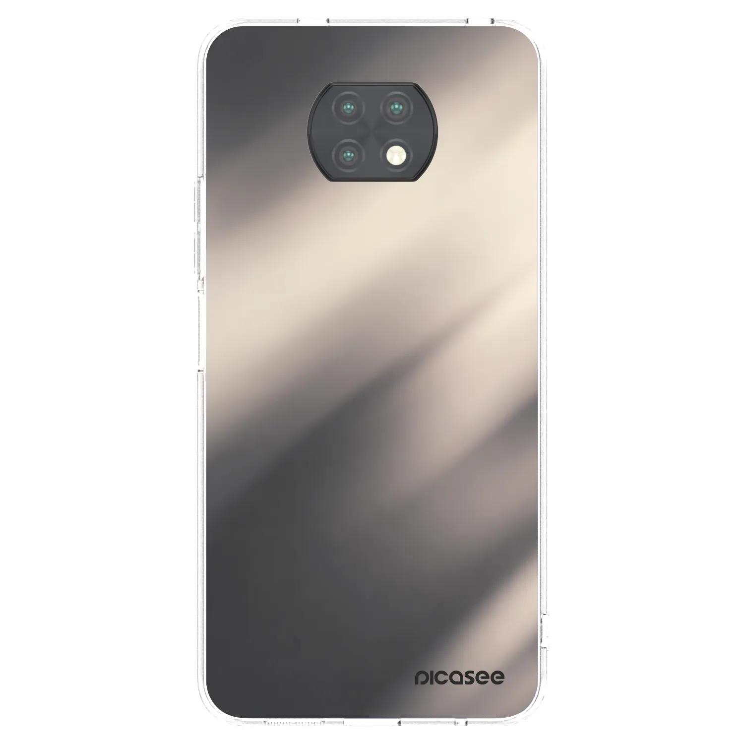 Picasee διαφανής θήκη σιλικόνης Xiaomi Redmi Note 9T - Smoky Beige