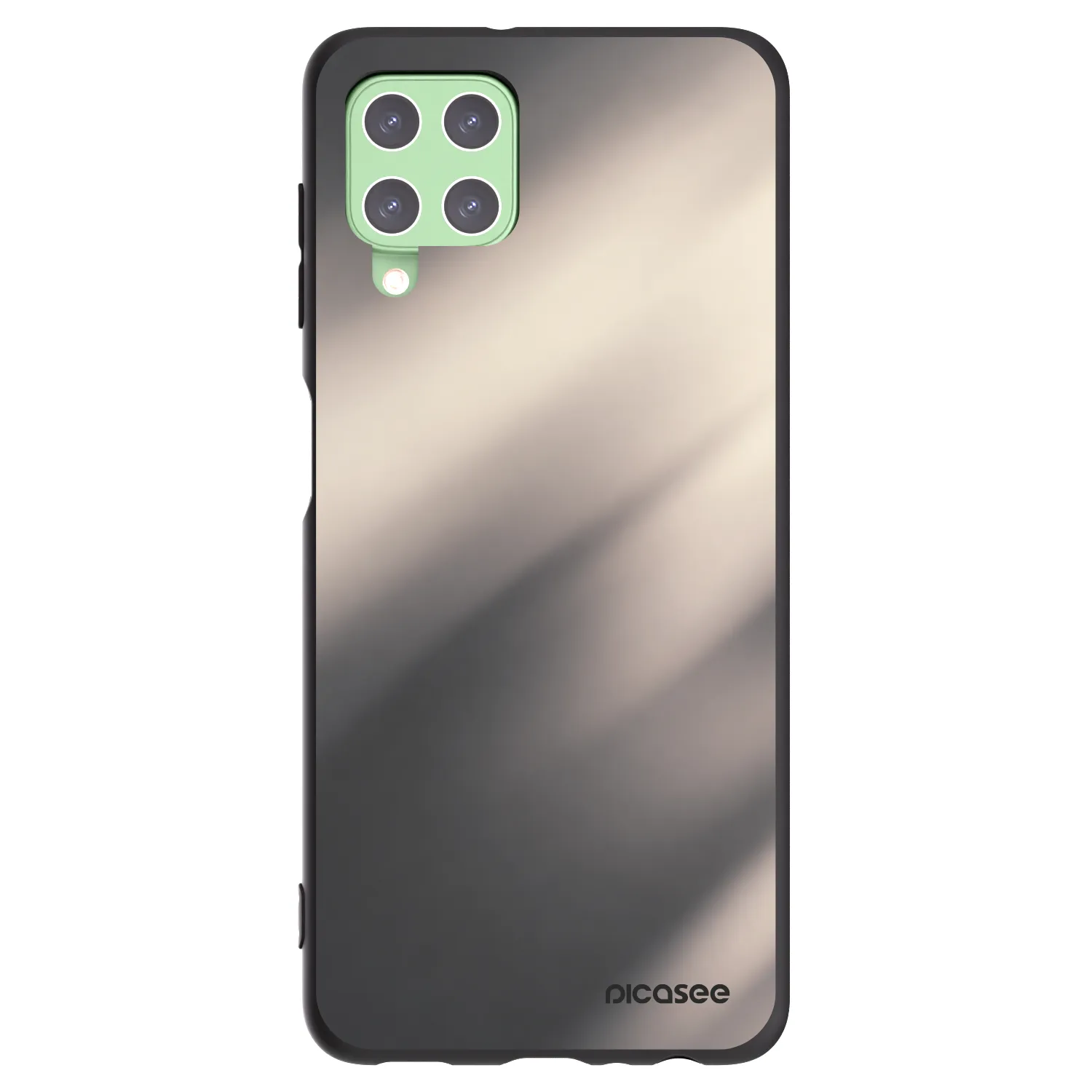 Picasee Μαύρη θήκη σιλικόνης για Samsung Galaxy A22 A225F 4G - Smoky Beige