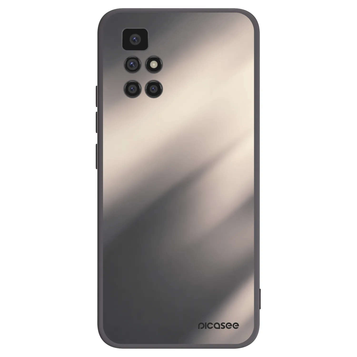 Picasee Μαύρη θήκη σιλικόνης για Xiaomi Redmi 10 - Smoky Beige