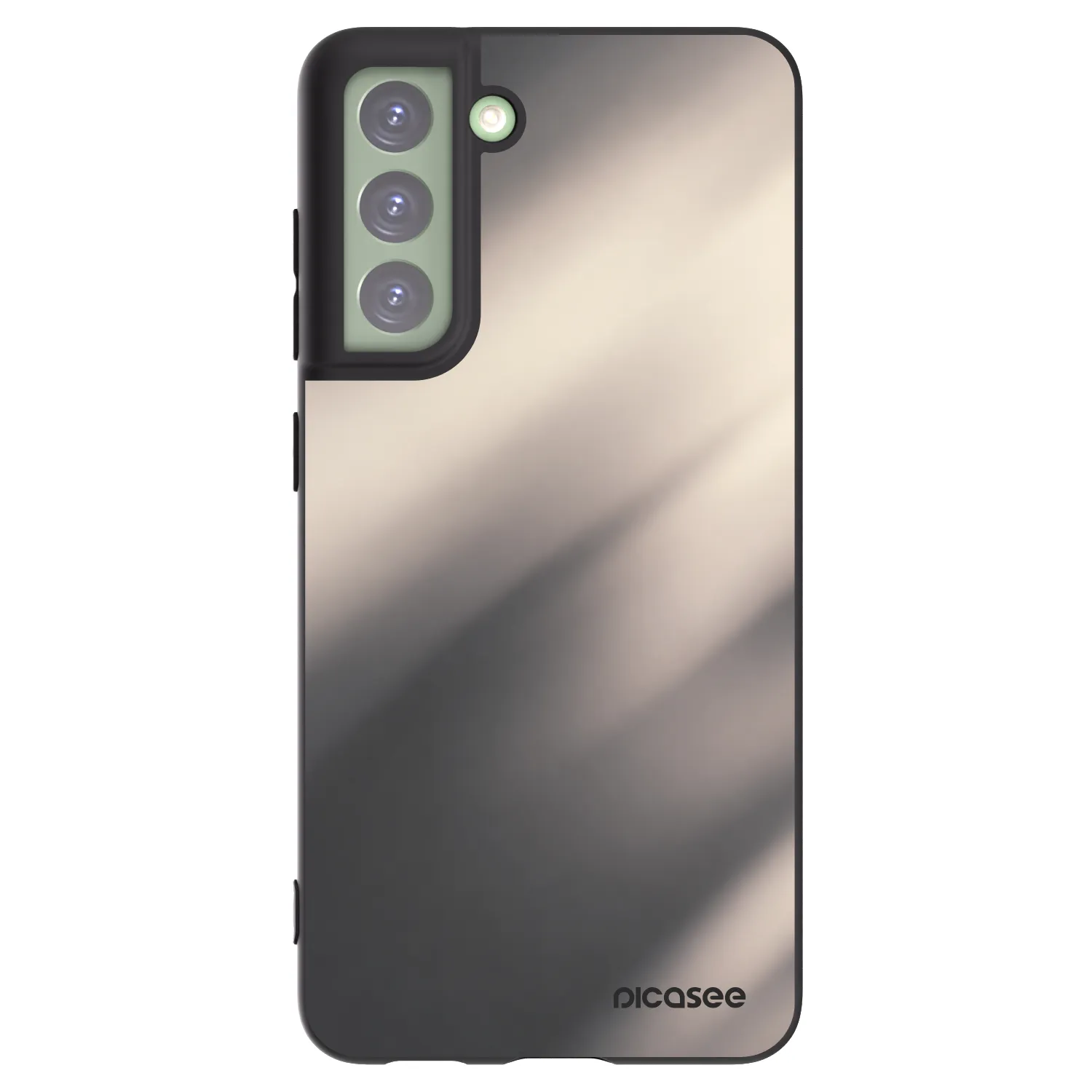 Picasee Μαύρη θήκη σιλικόνης για Samsung Galaxy S21 FE 5G - Smoky Beige