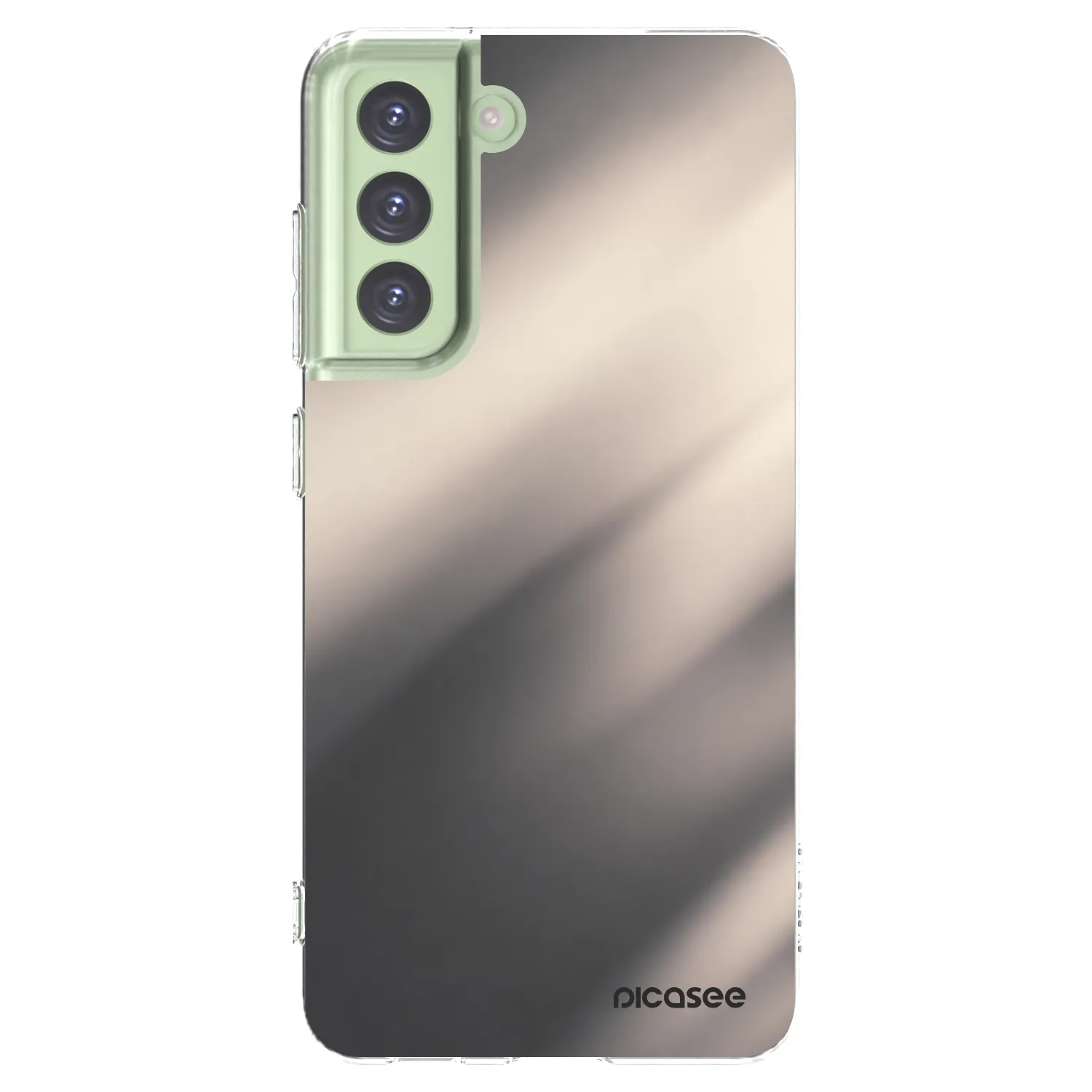 Picasee διαφανής θήκη σιλικόνης Samsung Galaxy S21 FE 5G - Smoky Beige