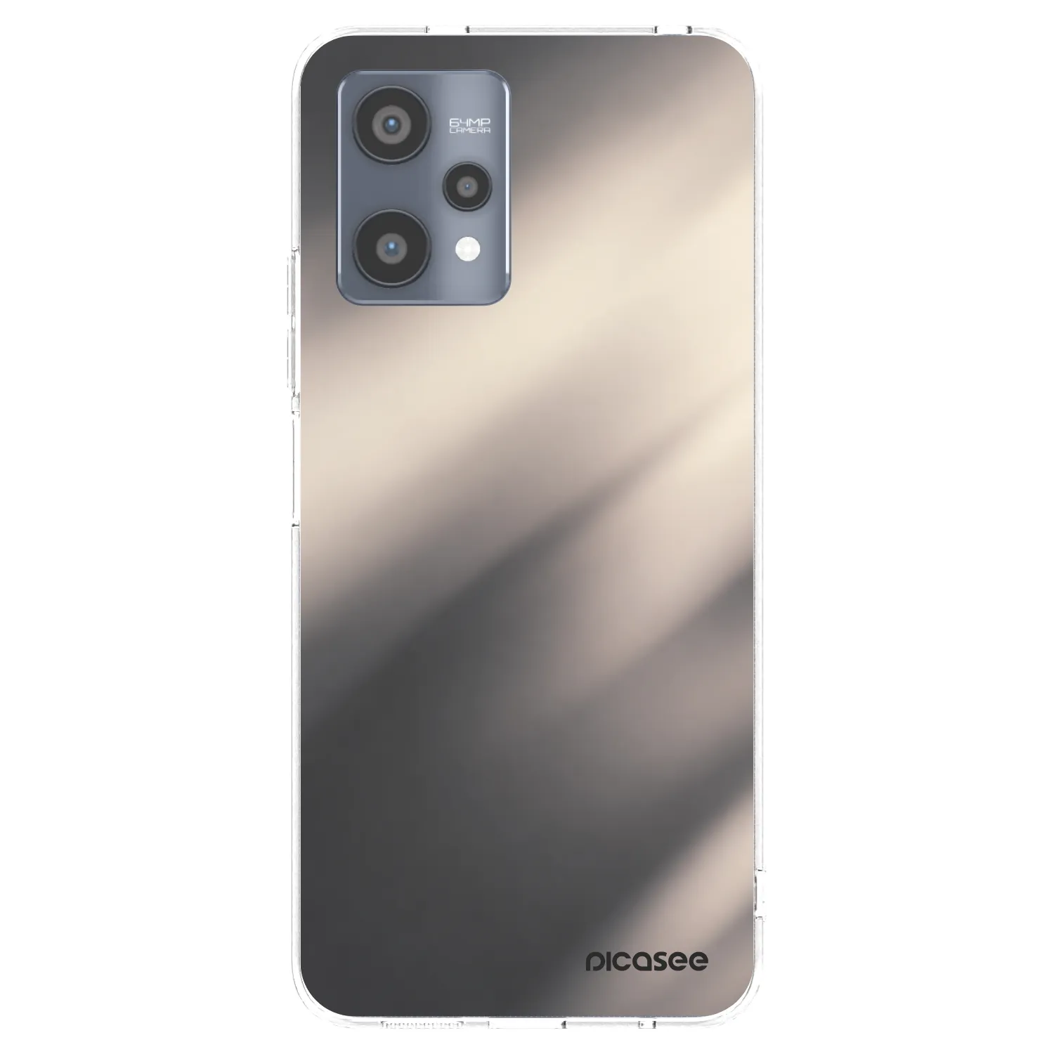 Picasee διαφανής θήκη σιλικόνης Realme 9 Pro 5G - Smoky Beige
