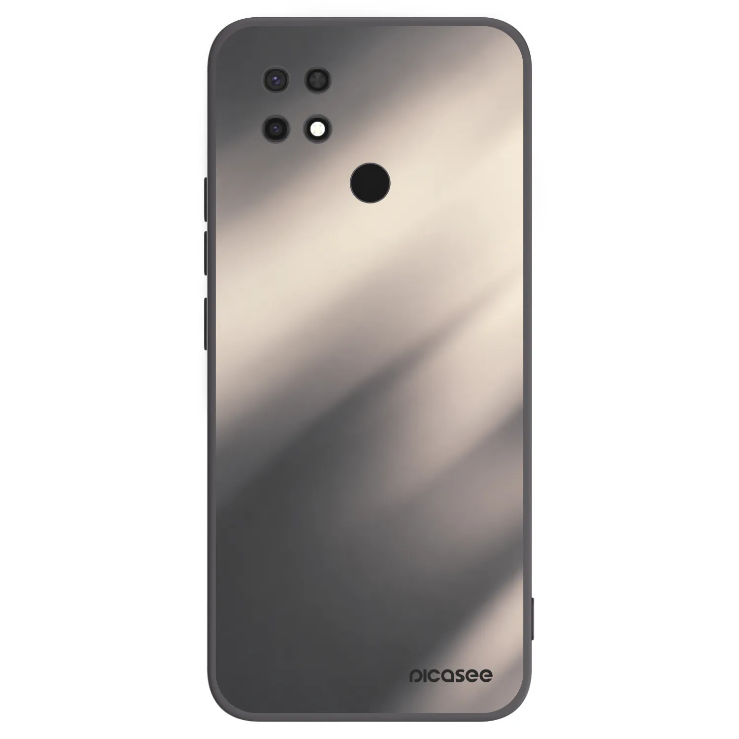 Picasee Μαύρη θήκη σιλικόνης για Xiaomi Redmi 10C - Smoky Beige