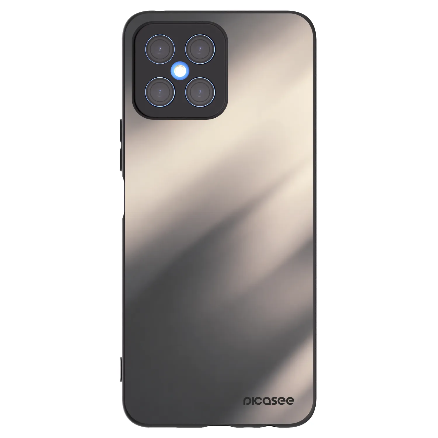 Picasee Μαύρη θήκη σιλικόνης για Honor X8 4G - Smoky Beige