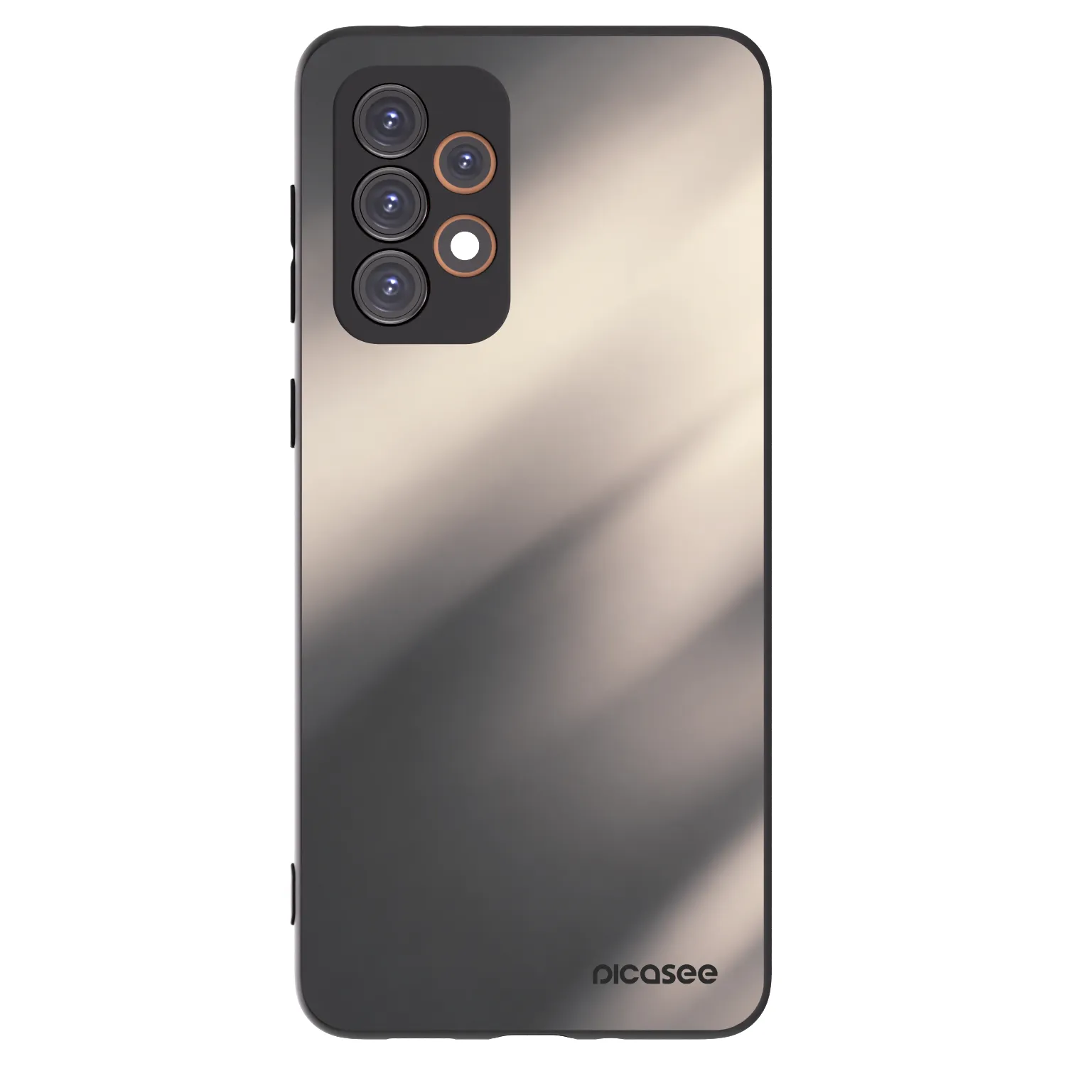Picasee Μαύρη θήκη σιλικόνης για Samsung Galaxy A33 5G A336 - Smoky Beige